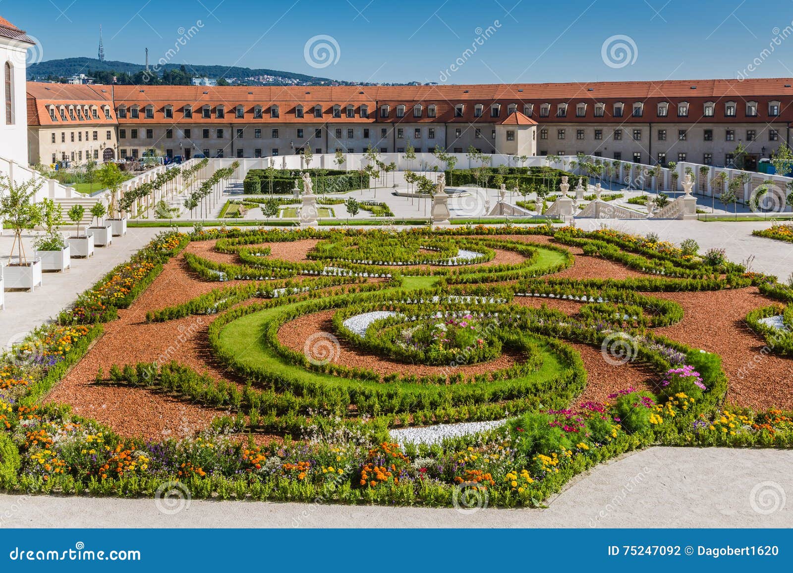 Der Barocke Garten Von BratislavaSchloss Stockfoto Bild von