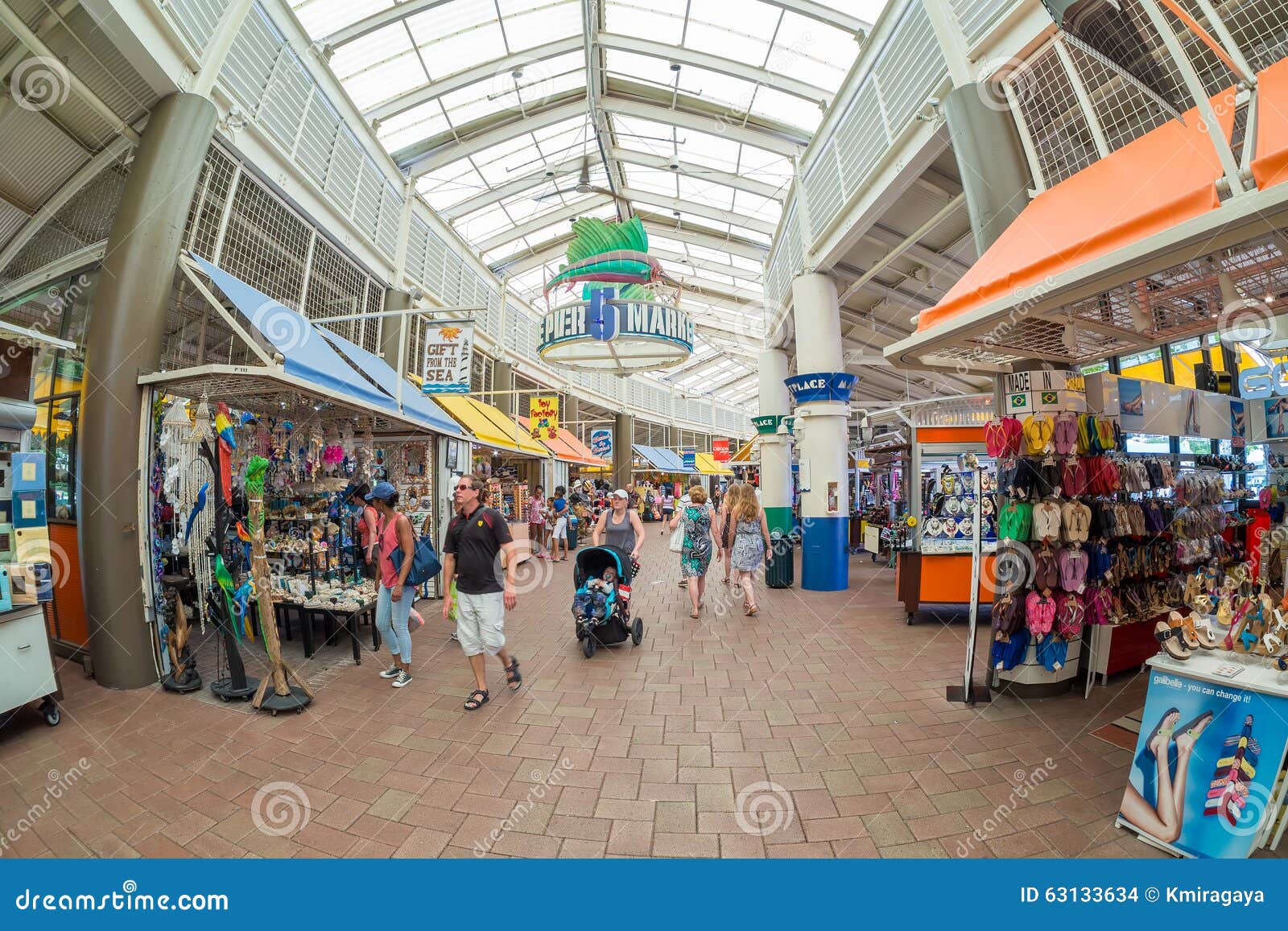 Der BaysideMarkt in Miami redaktionelles stockbild. Bild von