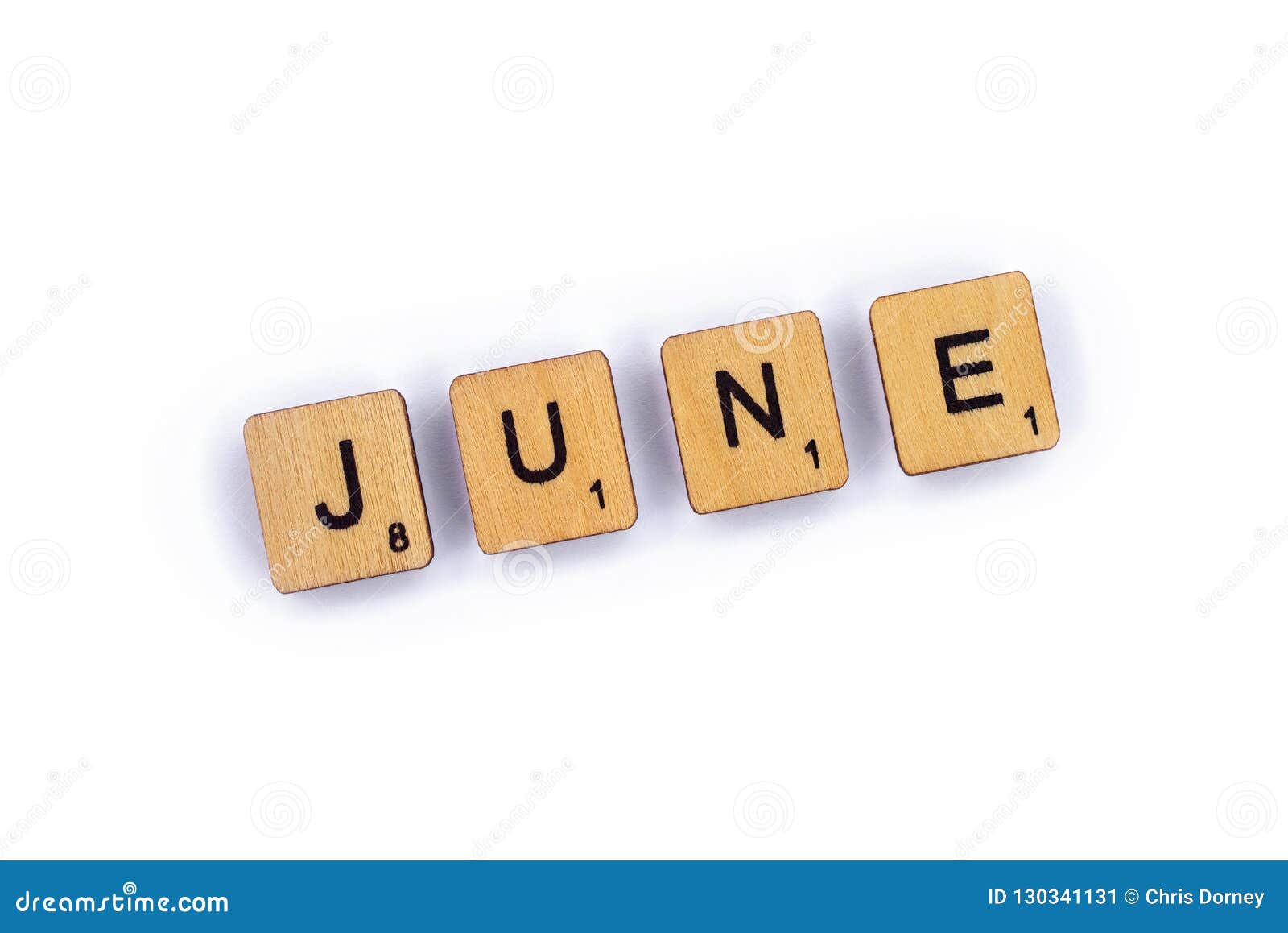 Der Monat Juni stockbild. Bild von tage, wochen, wörter - 130341131