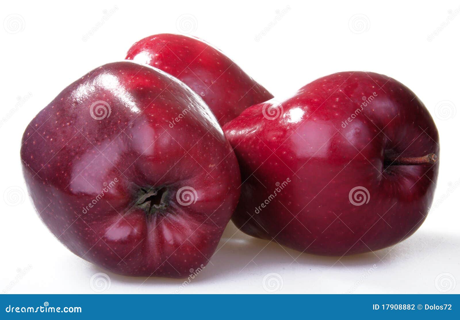 Der rote Apfel stockfoto. Bild von vertikal, frucht, einzeln - 17908882