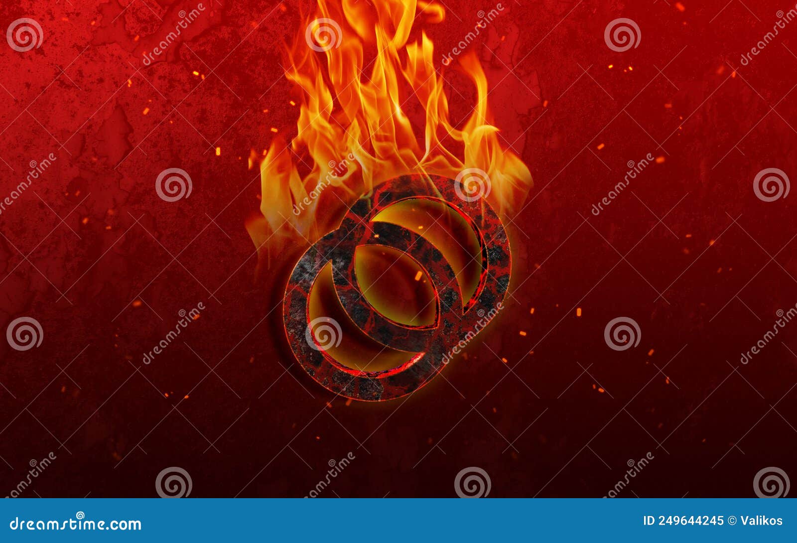 3d rendering cryptocurrency coin on colorful background, cryptocurrency concept 3d 