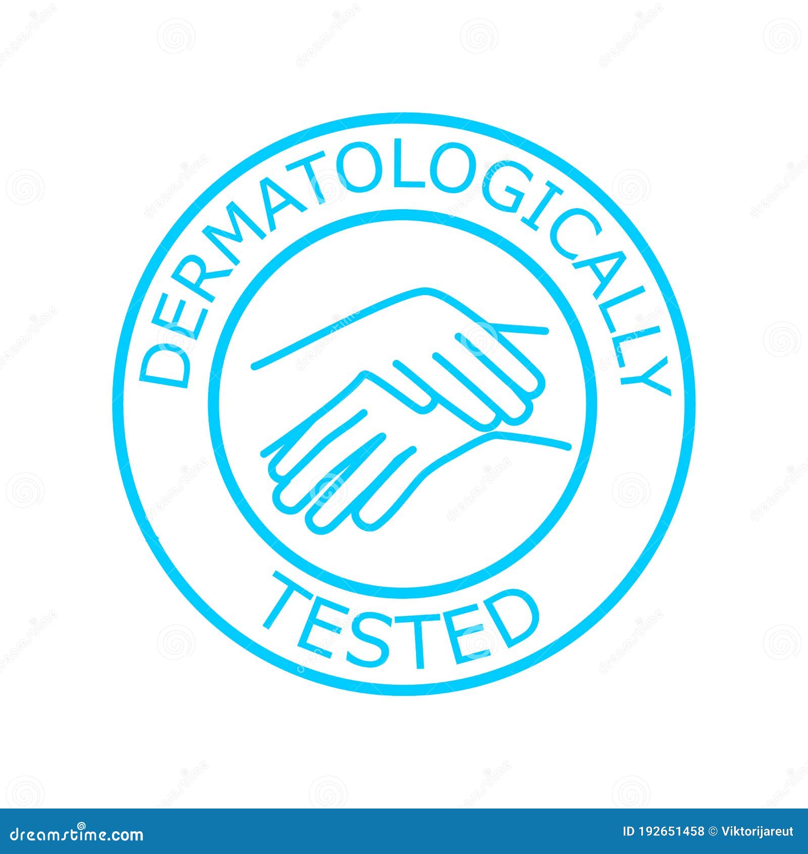 Dermatologically Tested Vector Label Stock Illustration Illustration