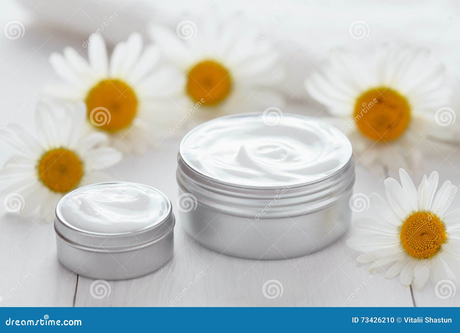 dermatology herbal cosmetic cream with chamomile vitamin spa lotion