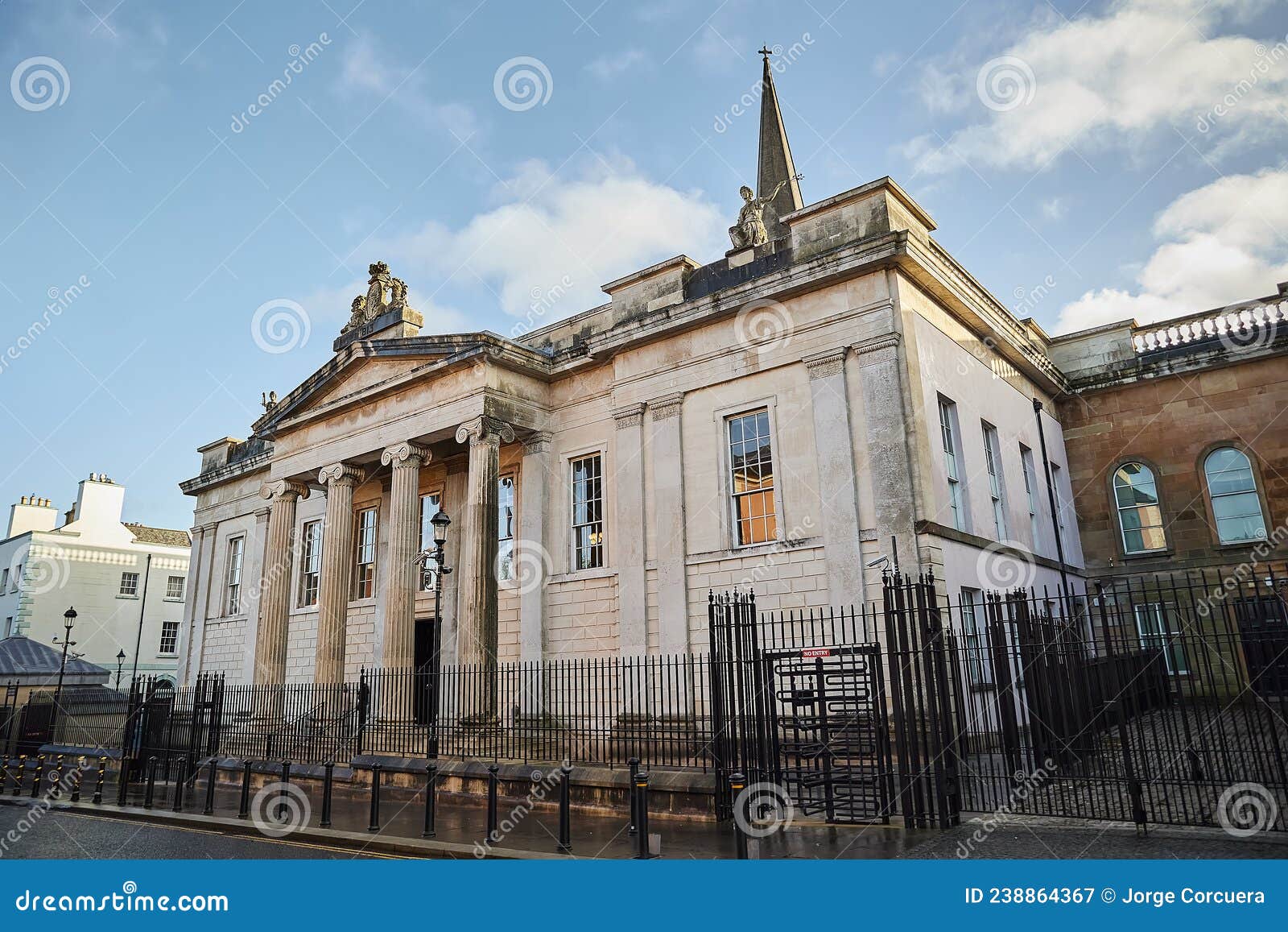 Derry, Londonderry. the White Sandstone Street Courthouse in