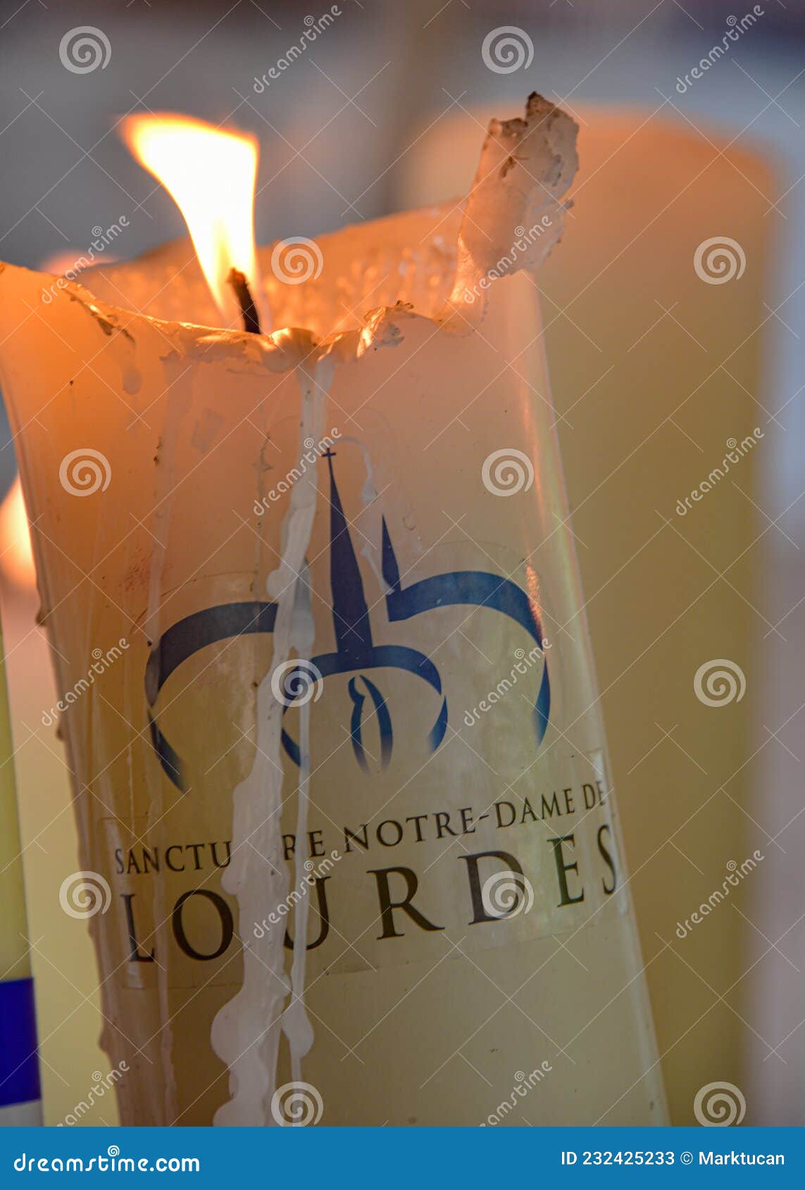 Bougie de Cimetière Notre Dame de Lourdes