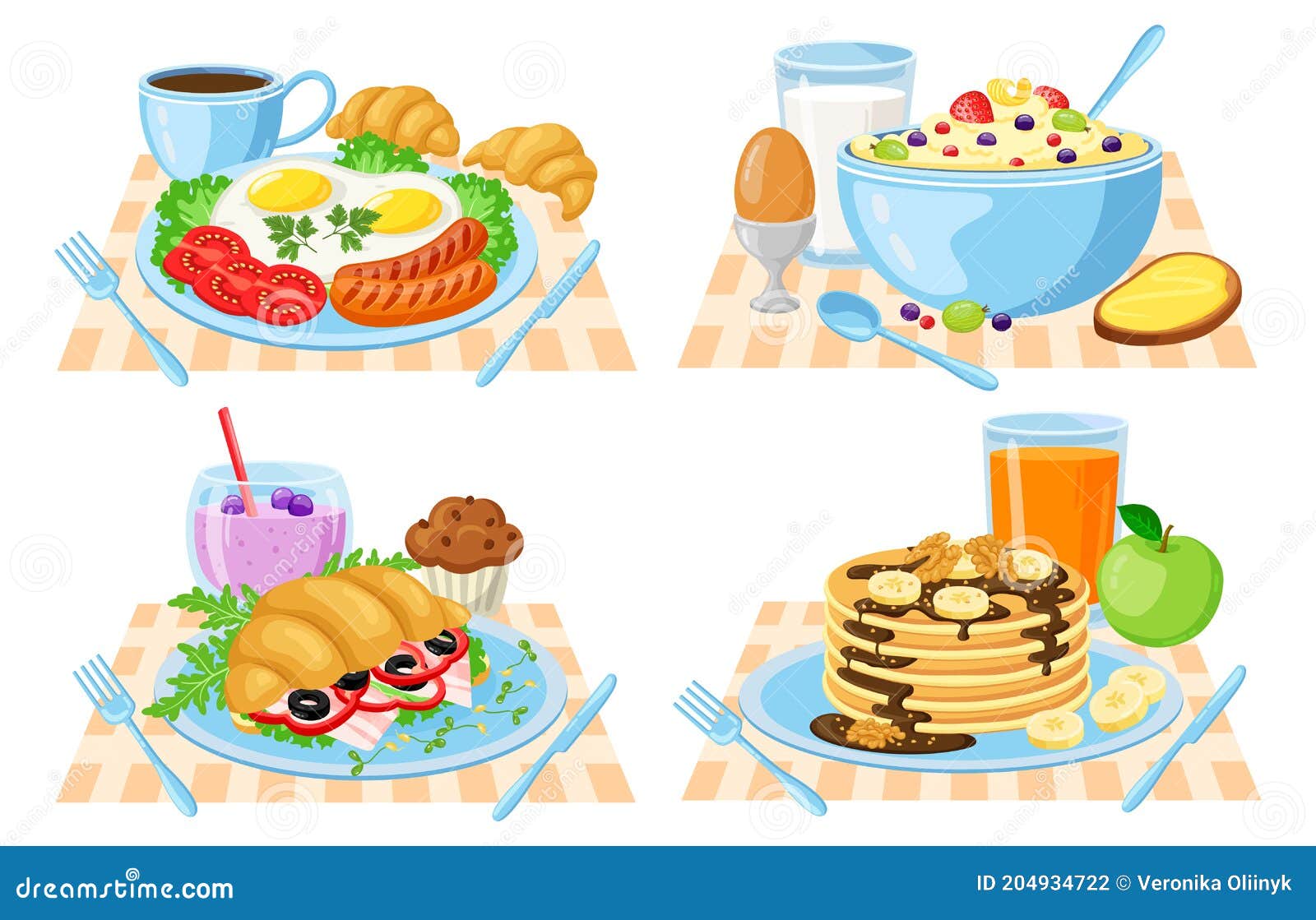 Desayuno De Dibujos Animados. Saludable Delicioso Desayuno Menú Crepes Croissant Vegetales Jugo De Naranja Y Café. Desayuno Ilustración del Vector - Ilustración de comida, cuerno: 204934722 Desayuno De Dibujos Animados. Saludable Delicioso Desayuno Menú Crepes Croissant Vegetales Jugo De Naranja Y Café. Desayuno Ilustración del Vector - Ilustración de comida, cuerno: 204934722
