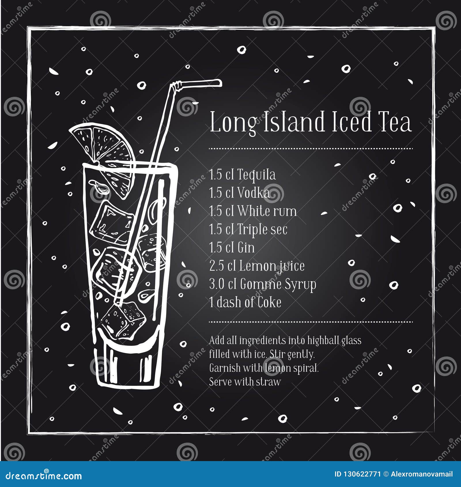 Description De Recette De Cocktail De The De Glace Du Long Island