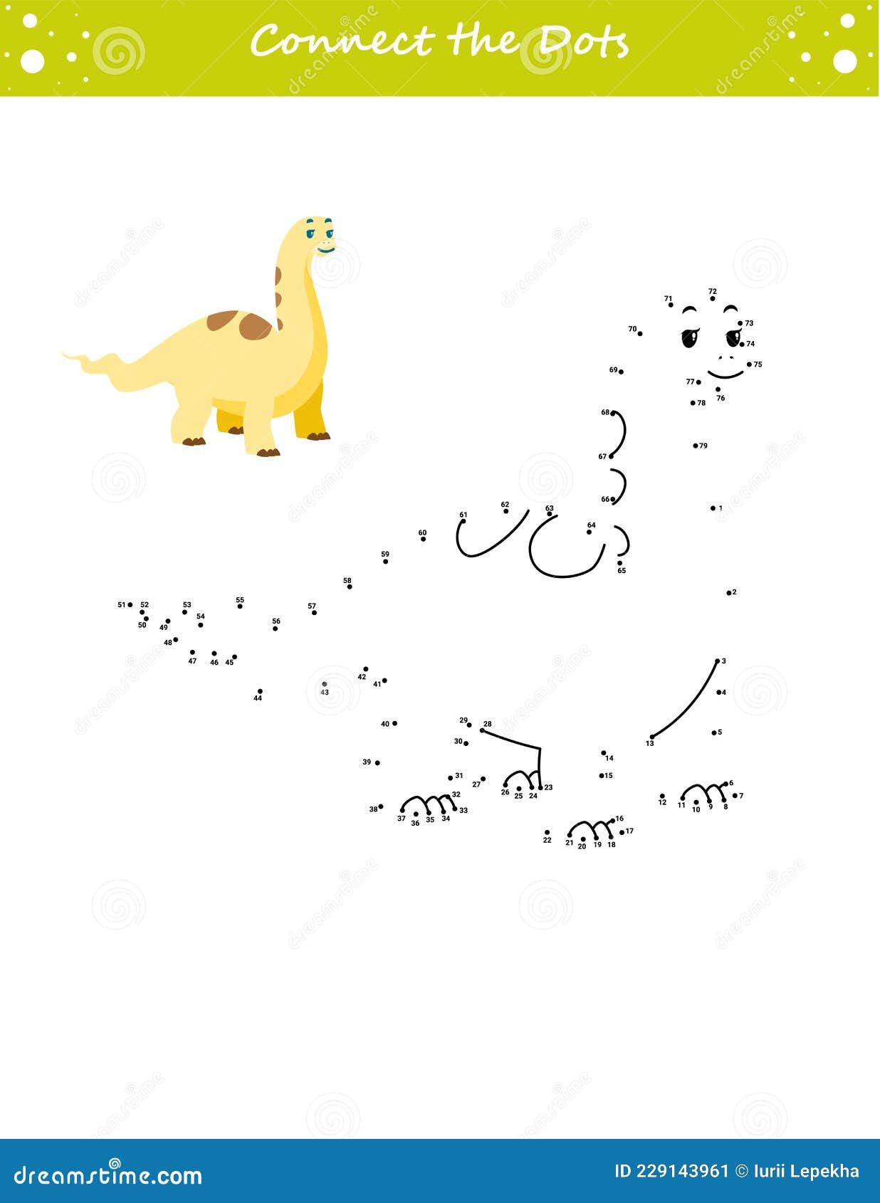 Dinossauro. ponto a ponto. desenhe uma linha. jogo para criança