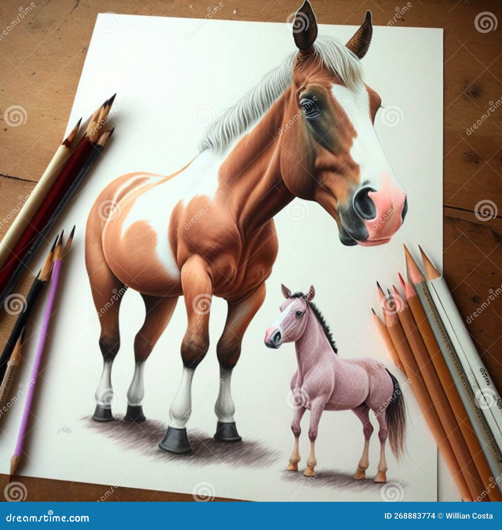 Desenhando um cavalo 