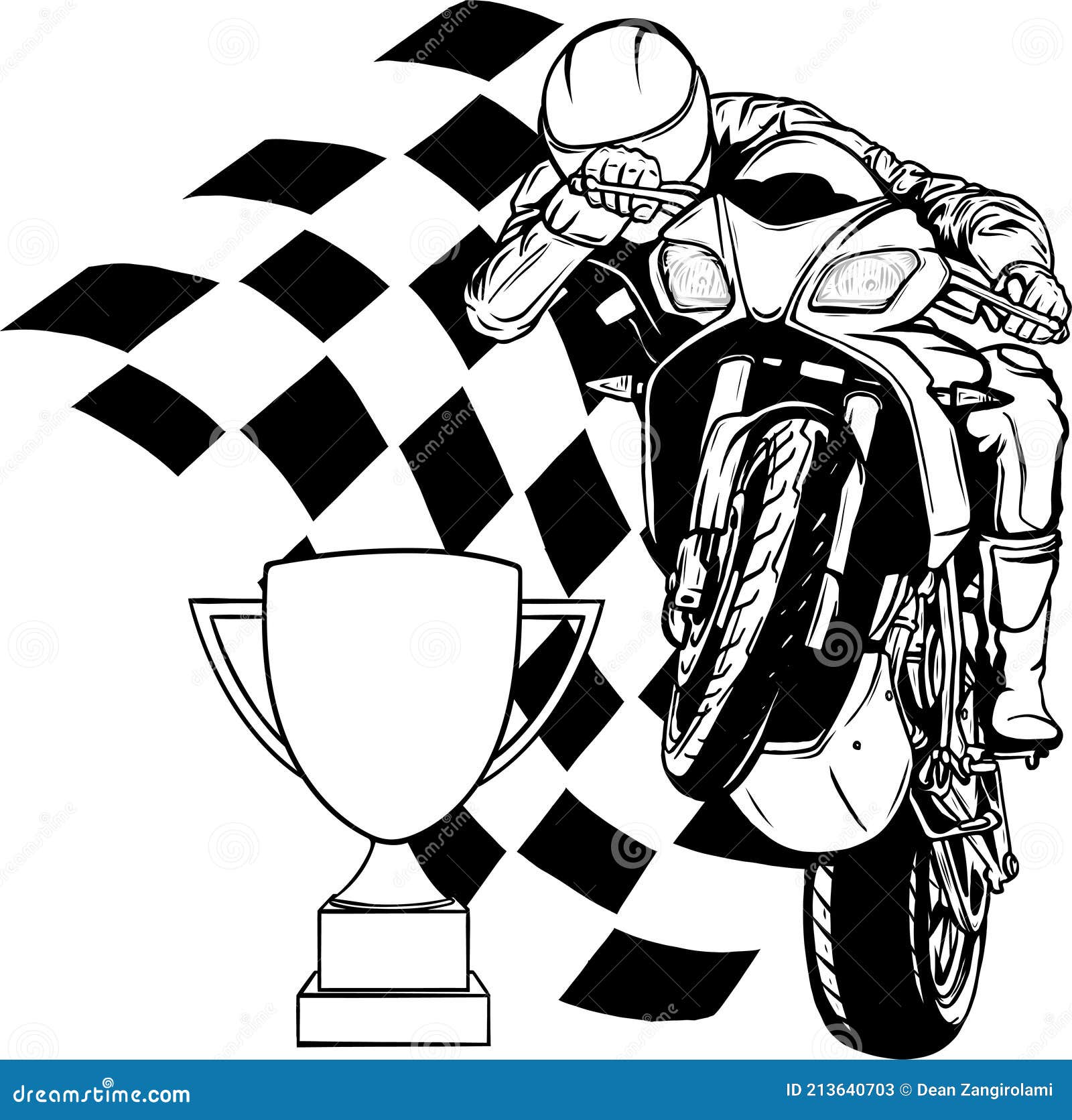 Desenho Em Preto E Branco De Vetor De Moto Com Desenho De Peças