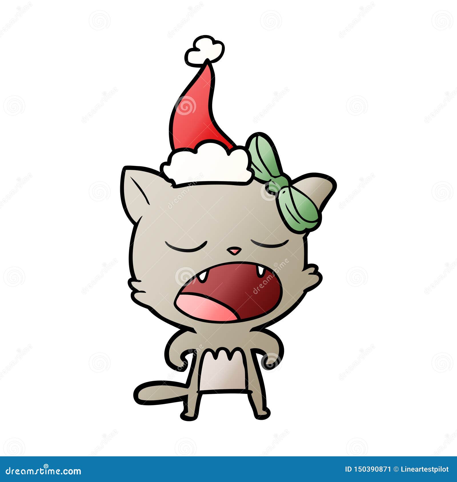 Mão Desenhada Desenhos Animados Natal Esqueleto Kawaii imagem