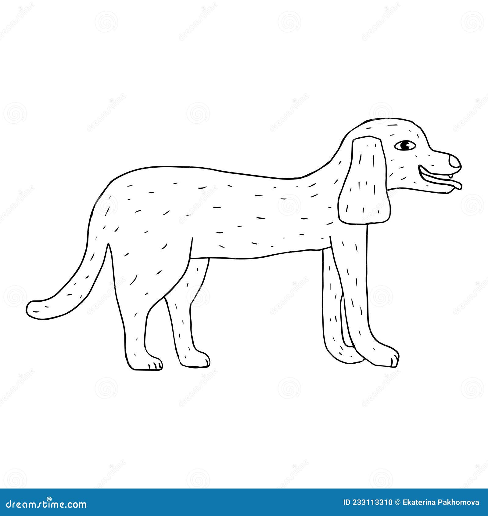 Desenho Desenho Desenhos Animados Com Pincel Tintas Artista Cachorros Giro  imagem vetorial de Oleon17© 519417404