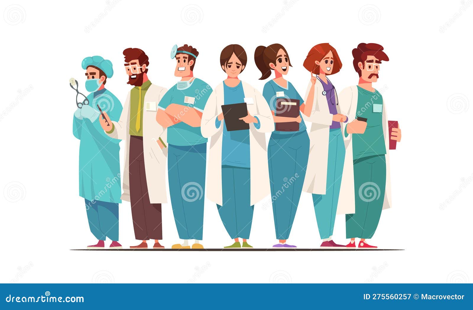 Ilustração Em Vetor Desenho Animado Equipe Médica PNG , Equipe Médica,  Médicos, Mulher De Médico Imagem PNG e Vetor Para Download Gratuito