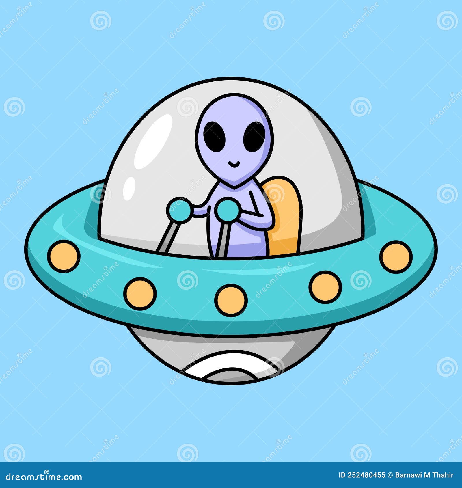 Ícone Alienígena, Desenho Animado Alienígena Ilustração Stock - Ilustração  de extraterrestre, fofofo: 159557517