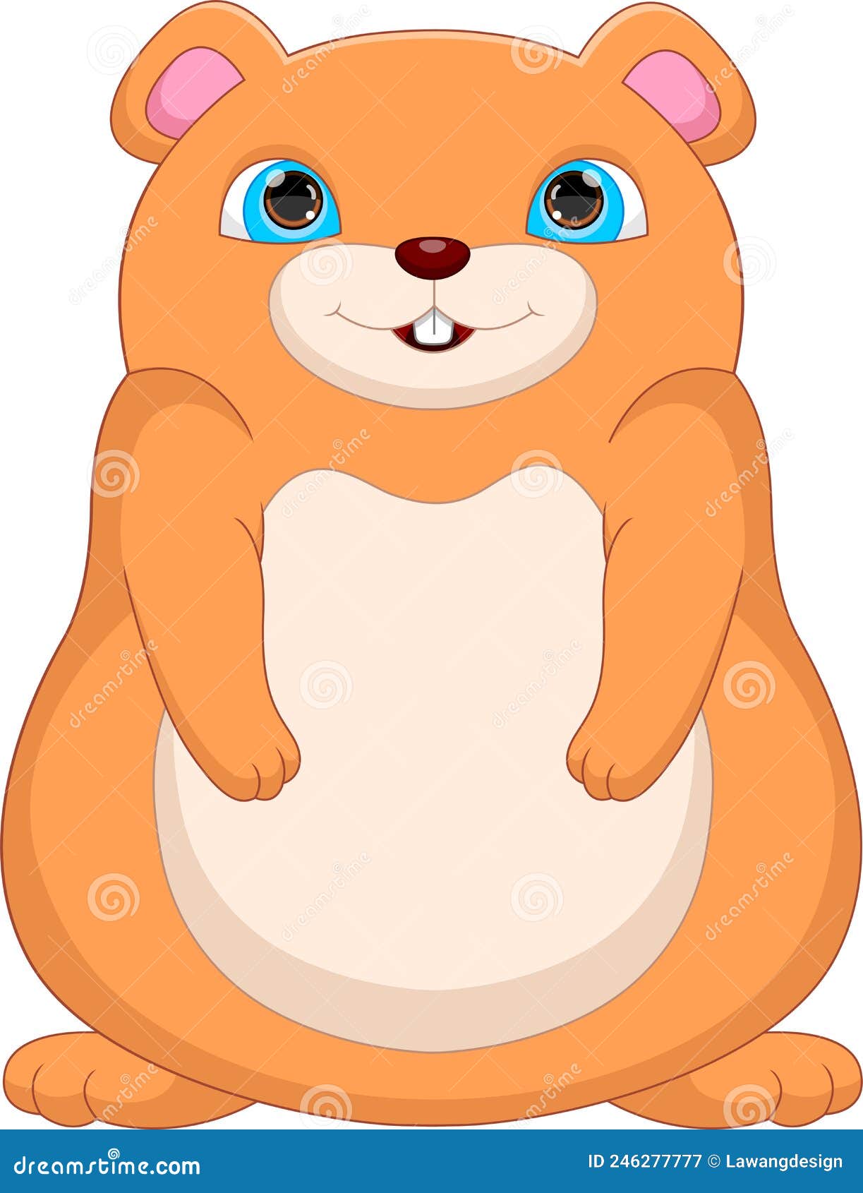 Fundo Desenho De Hamster De Desenho Animado Fácil E Fofo Fundo