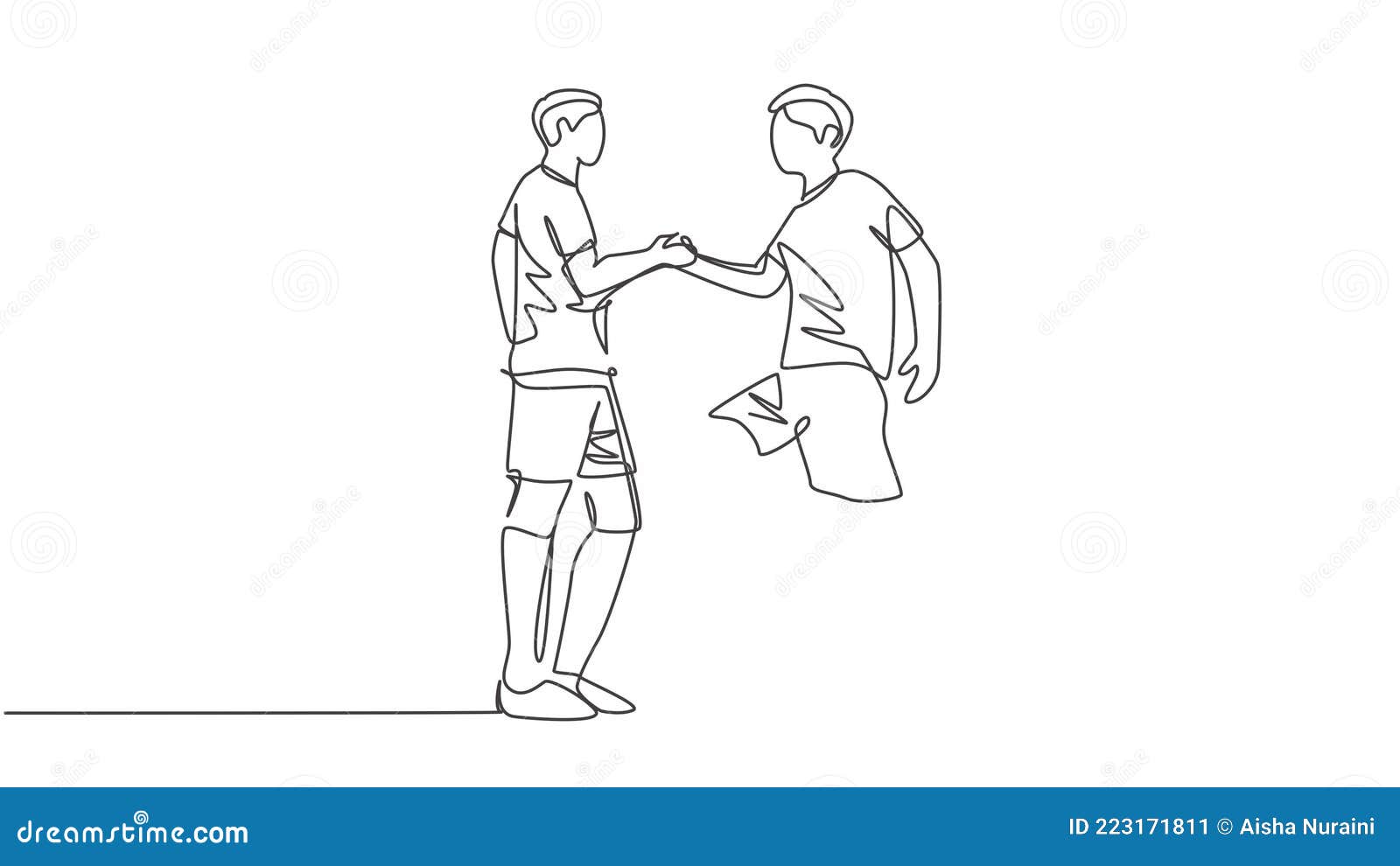 arte de linha dois jogadores de futebol em ilustração de ação vetorial  desenhada à mão isolada no fundo branco 5293802 Vetor no Vecteezy