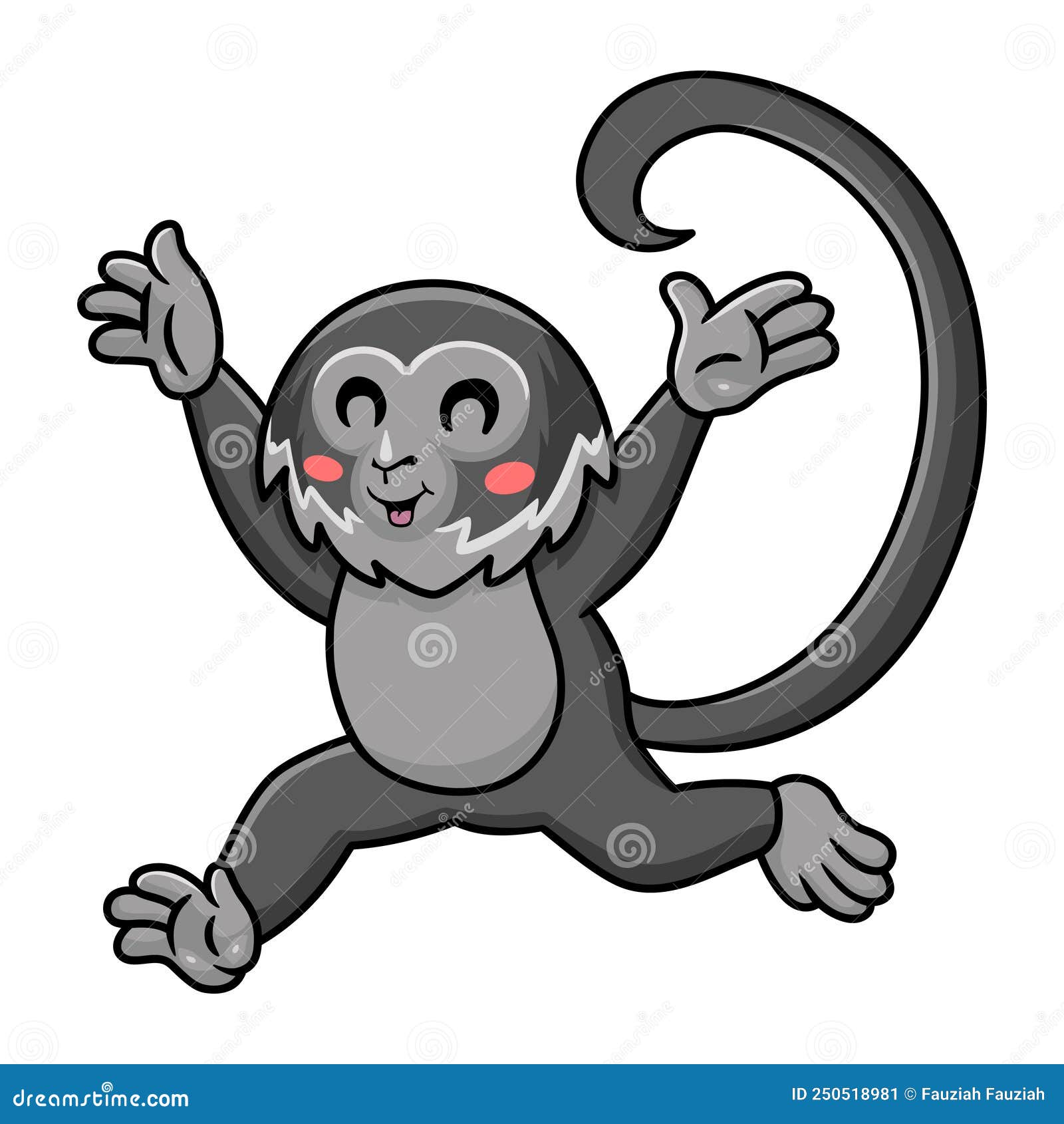 personagem de desenho animado animal de macaco-aranha em fundo