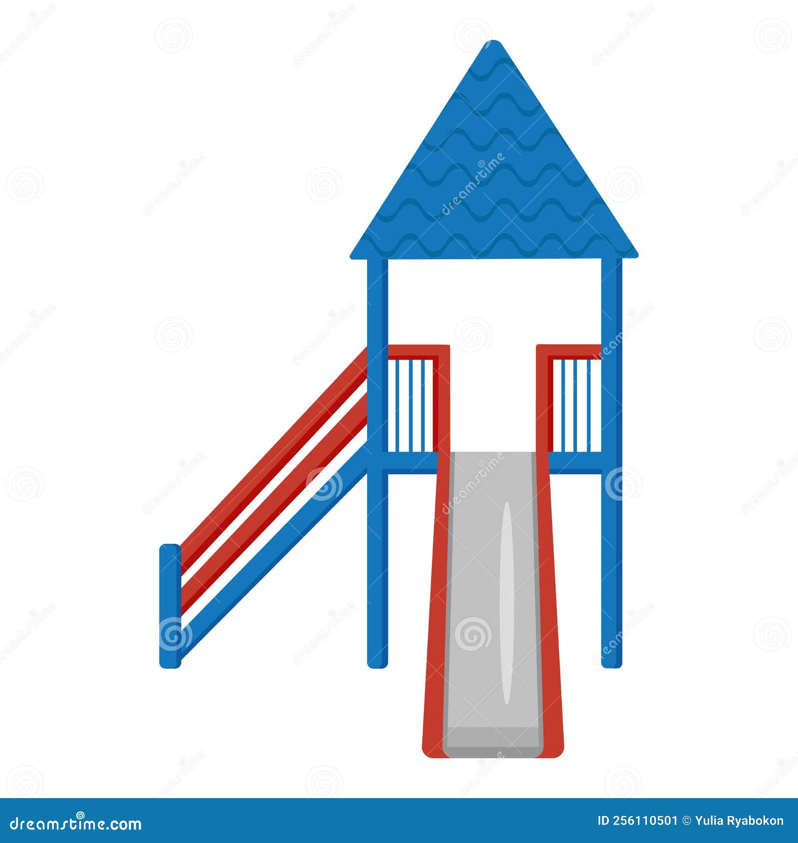 Desenho Animado Do ícone Da Casa De Slides . Parque Ao Ar Livre Ilustração  Stock - Ilustração de esfera, infante: 256110501