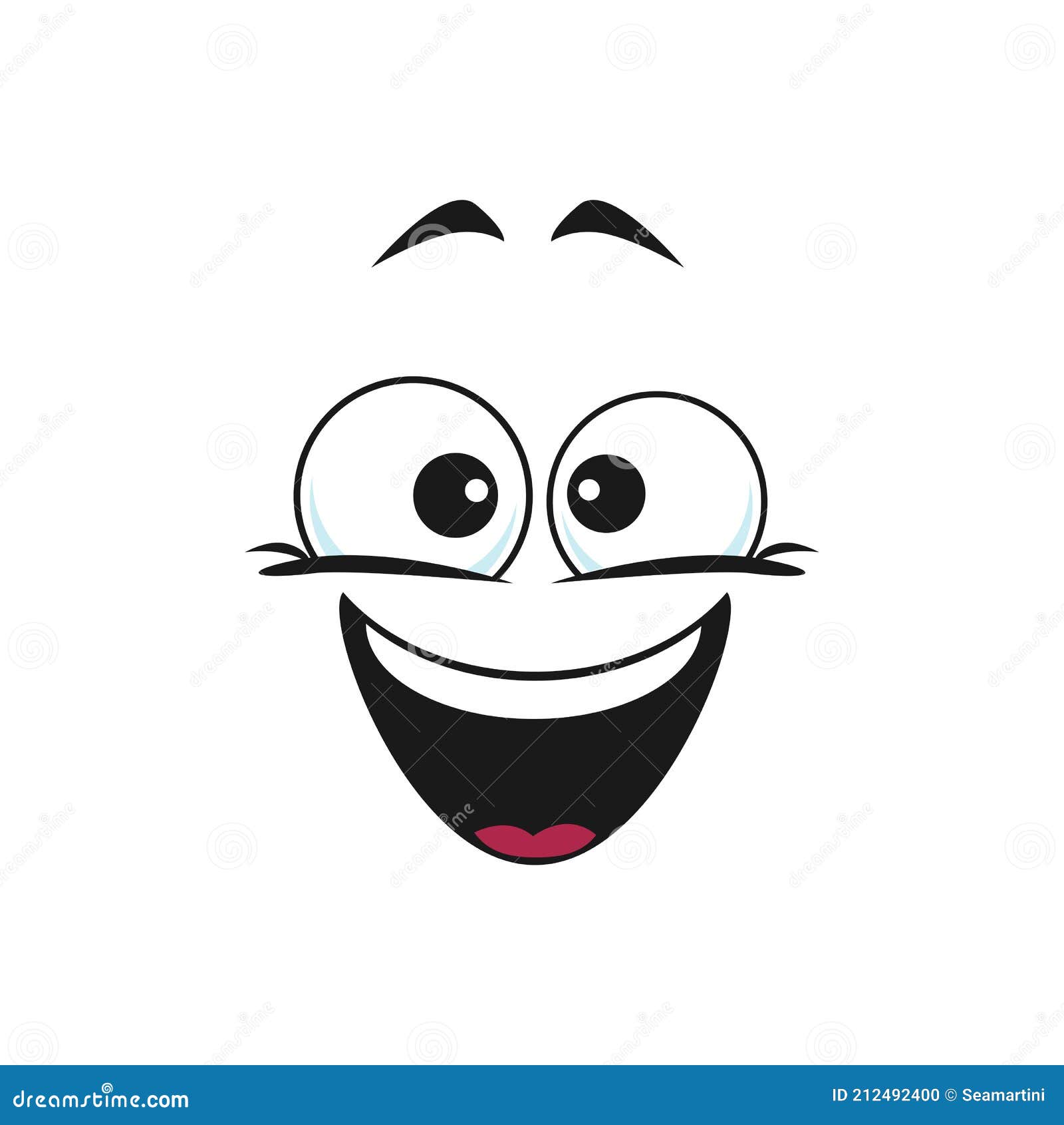 Sorriso Doodle Boca Dos Desenhos Animados Com Expressão Facial Diferente  imagem vetorial de tartila.stock.gmail.com© 575820844