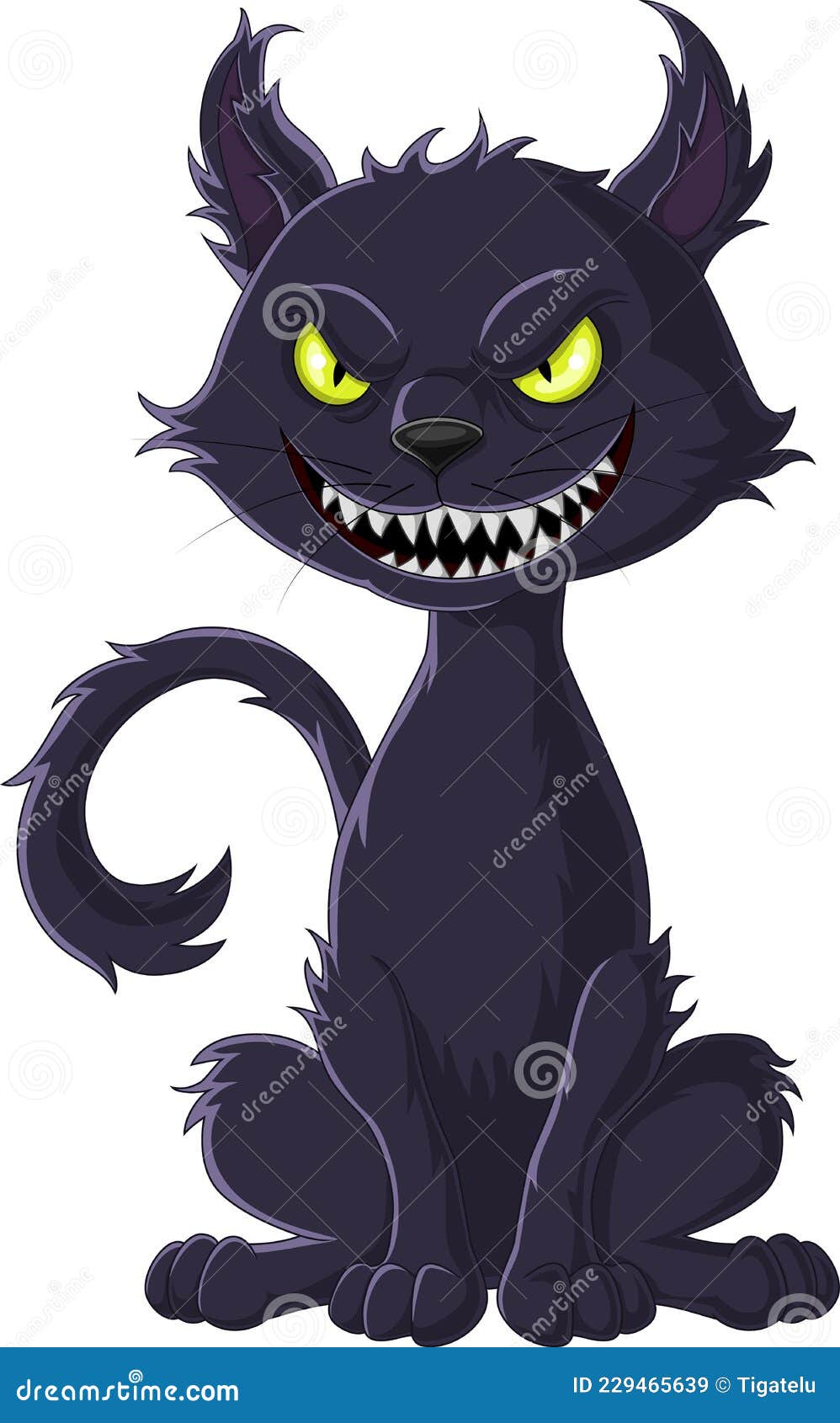 Gato Preto Desenho Animado Isolado Fundo Branco Ilustração Vetorial Para  imagem vetorial de AnzelikaKononec© 498788768