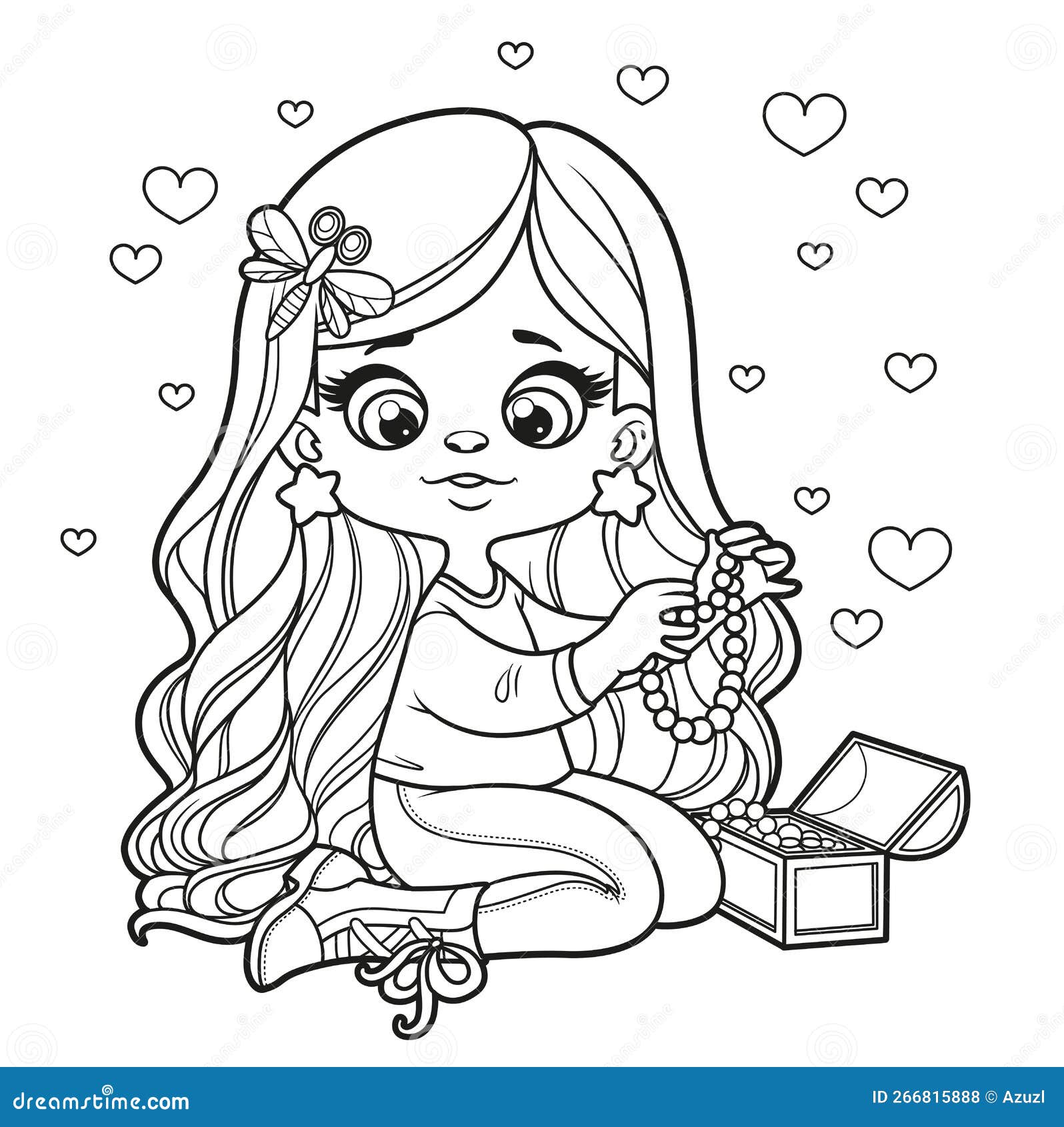 Desenho Animado De Cabelos Longos Segurando Um Esboço E Boneca Articulada  De Madeira Esboçada Para Colorir a Página Em Branco Ilustração do Vetor -  Ilustração de boneca, fofofo: 255088076