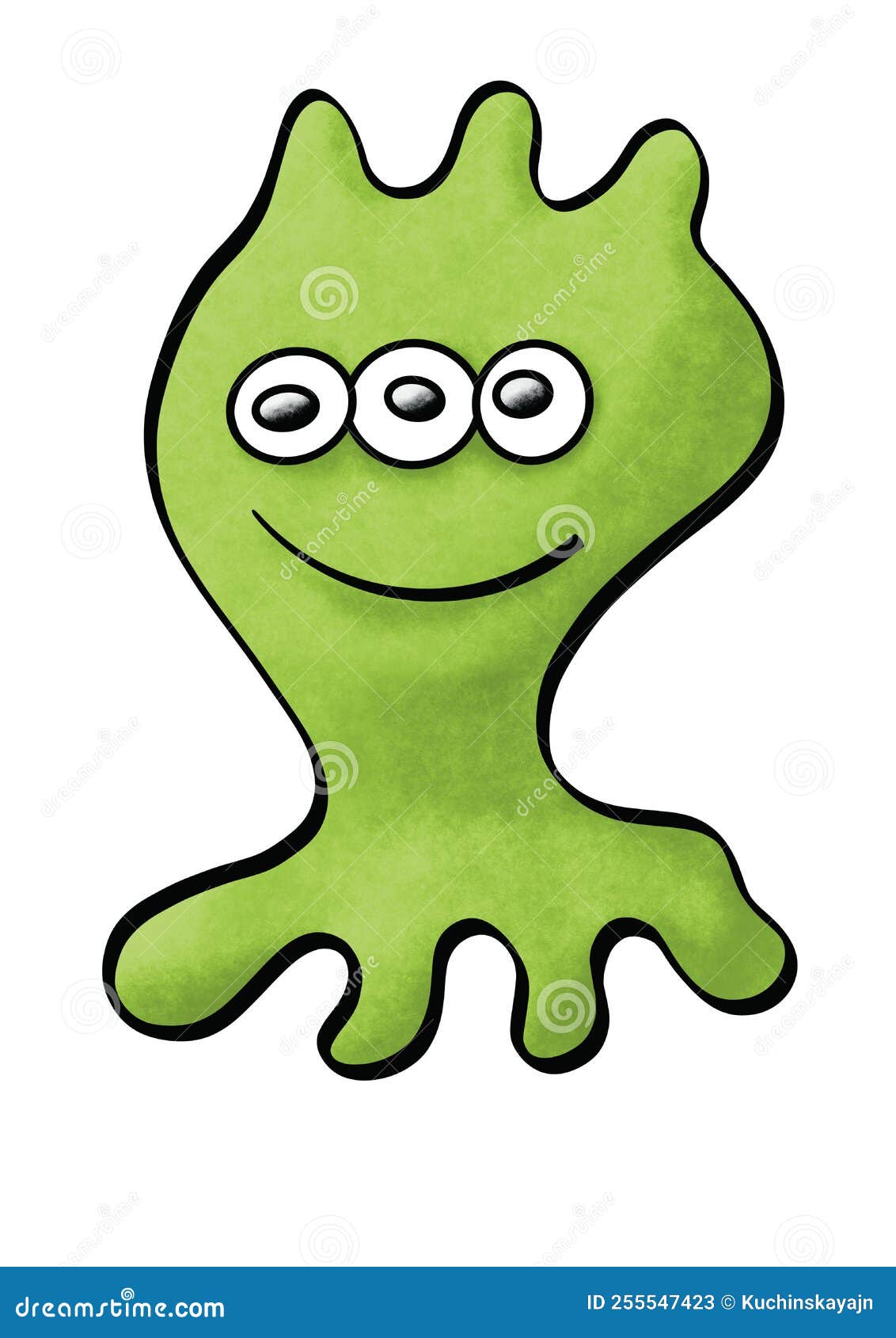 Desenho animado alienígena verde - Stockphoto #27653610