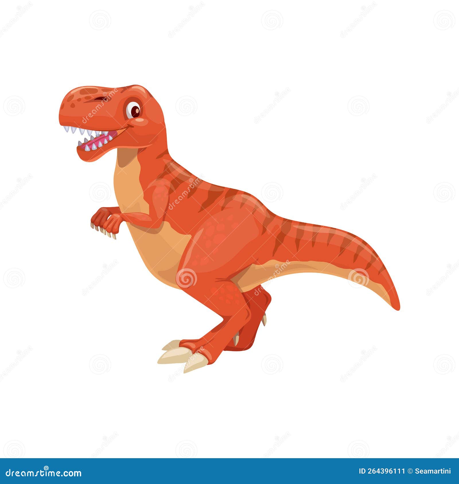 Tyrannosaurus T Personagem De Desenho Animado Rex Dinossauro Ícone