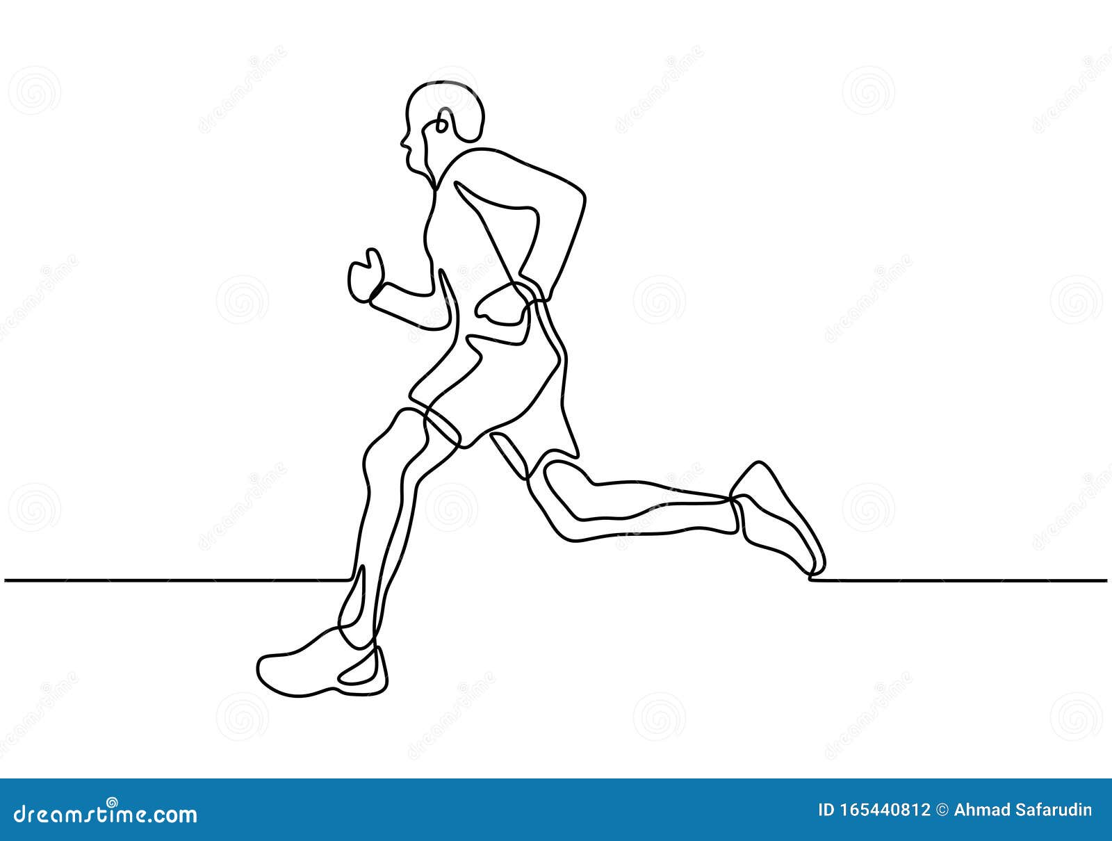 Desenho Contínuo De Uma Linha Para a Pessoa Que Corre Durante a Maratona  Desportiva Ou O Jogo De Corrida Campeão Que Faz O Vetor Ilustração do Vetor  - Ilustração de treinamento, funcionamento
