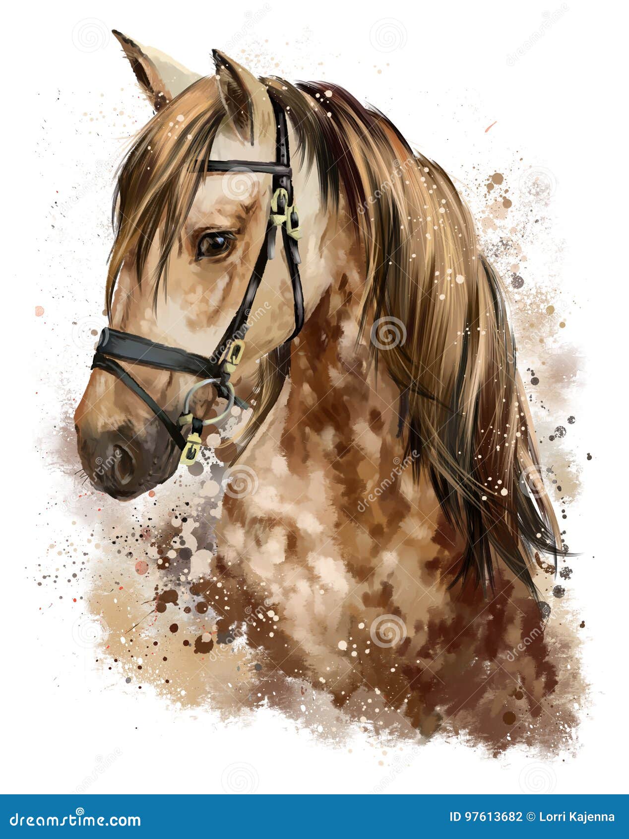 Cabeça De Cavalo De Desenho Animado Vetorial Ilustração do Vetor -  Ilustração de marrom, retrato: 183761081