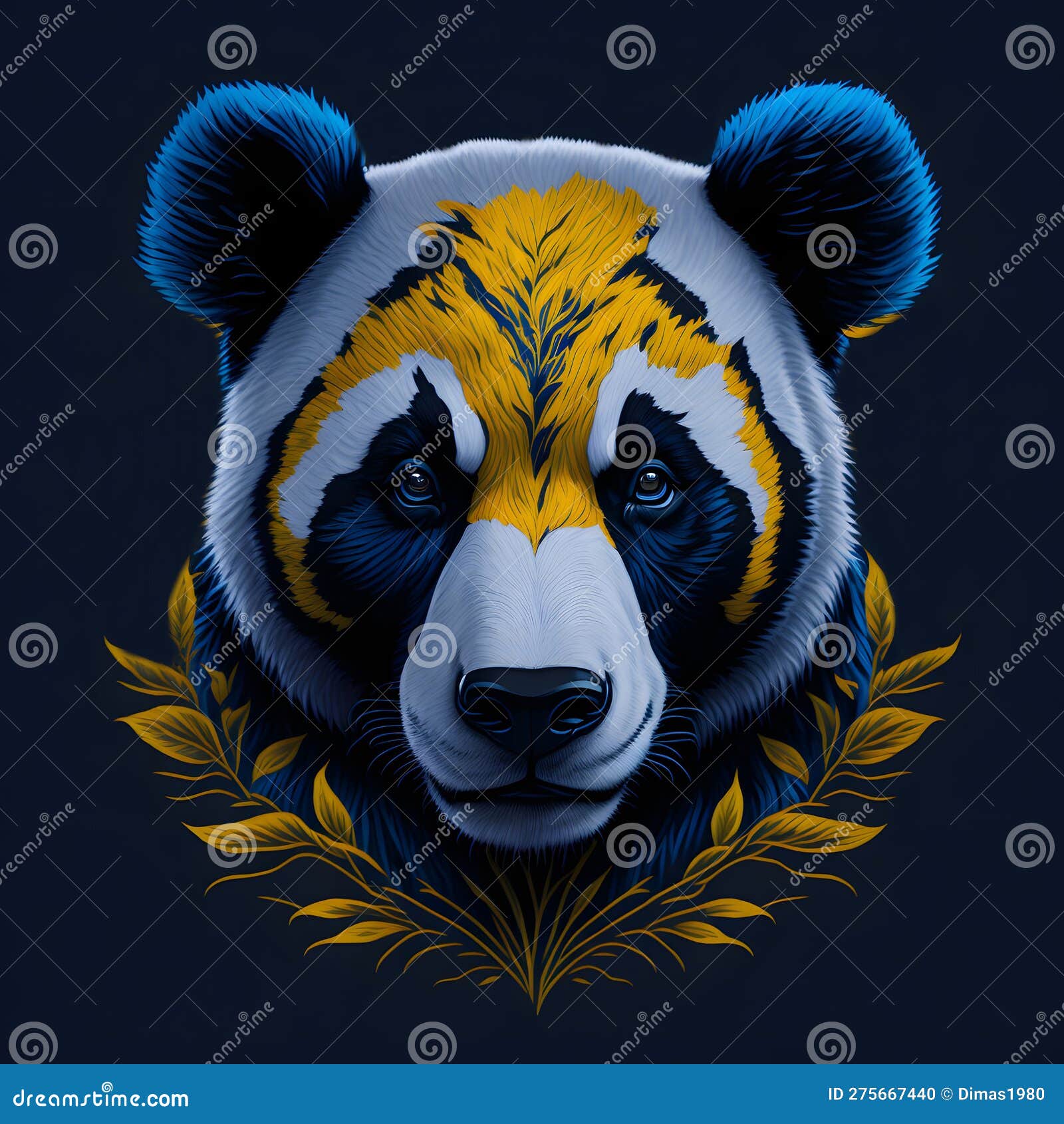 Desenho de panda pintado e colorido por Usuário não registrado o