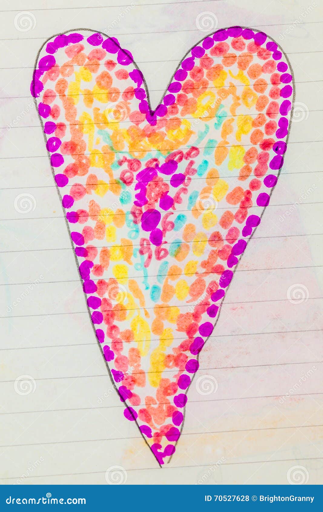 Desenho de Coração com seta III pintado e colorido por Dairiny o dia 27 de  Setembro do 2012