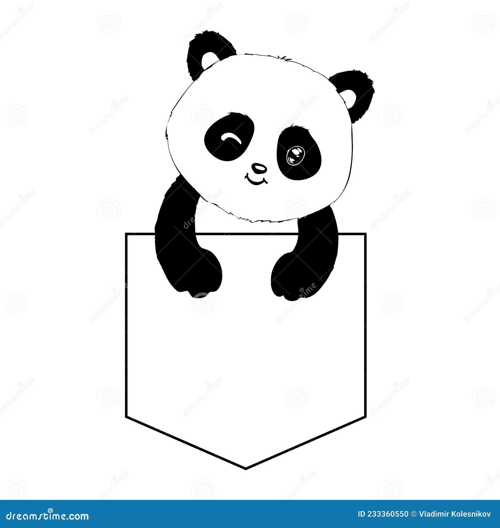 Desenho De Corpo Completo De Panda Gigante Estilizada. ícone