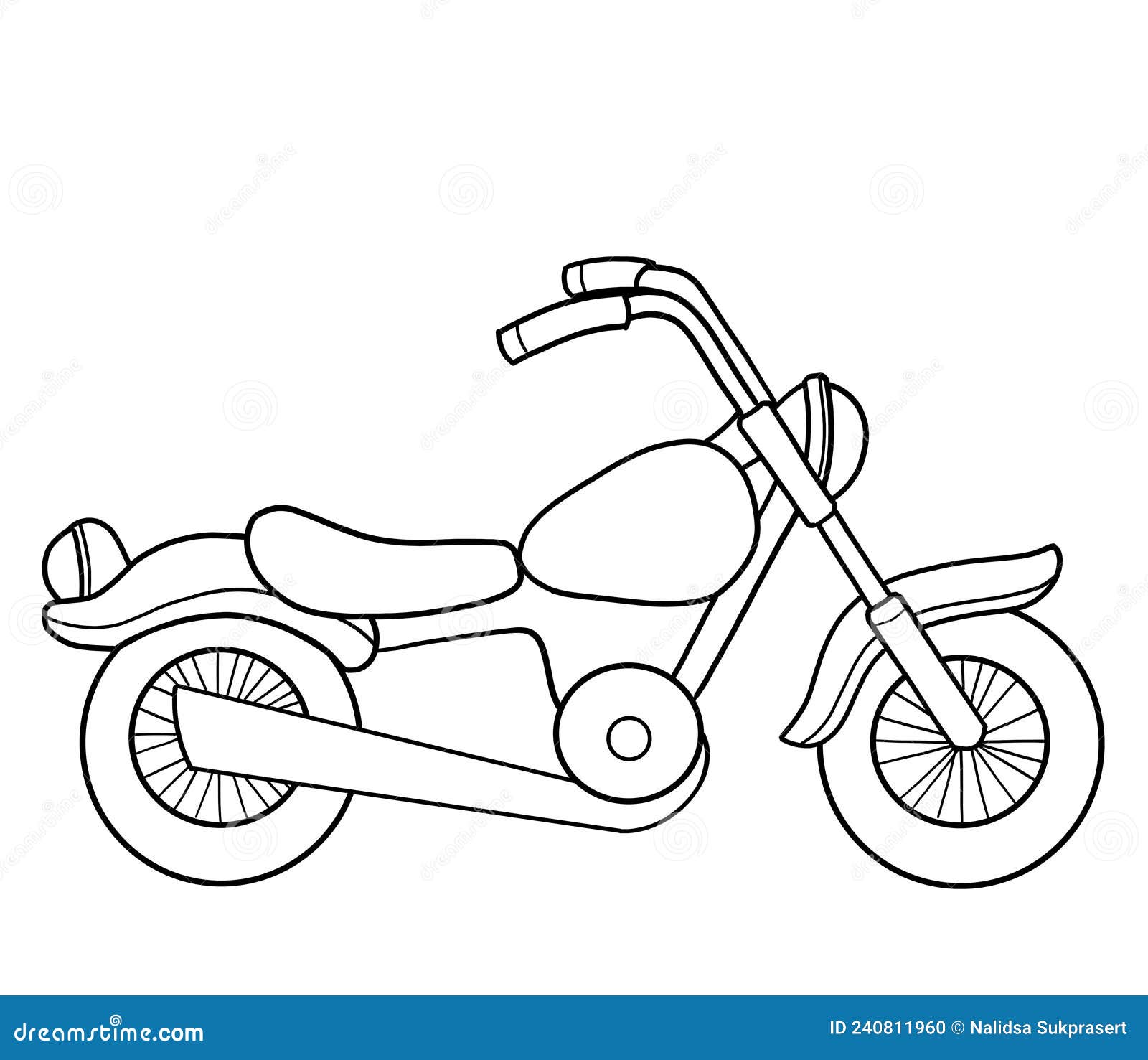 Desenho De Motocicletas De Cruzeiro Ilustração Stock - Ilustração de  cruzador, moto: 240811960