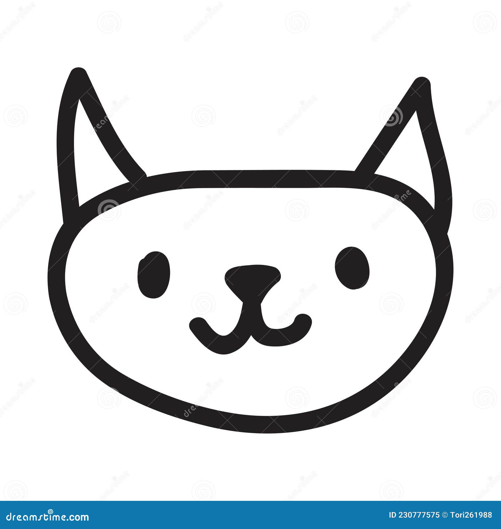 Gato Gatinho Desenhando Preto E - Gráfico vetorial grátis no