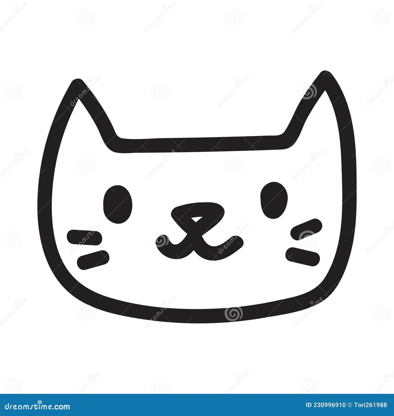 Gato Gatinho Desenhando Preto E - Gráfico vetorial grátis no