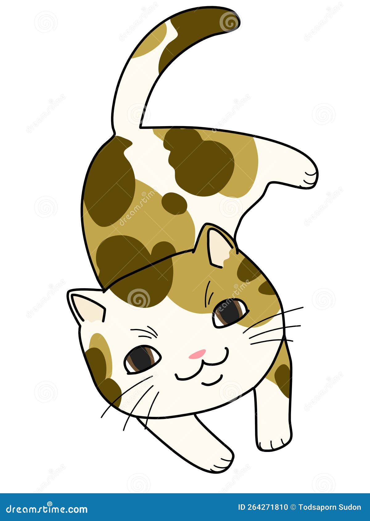 Desenho de gato bonito