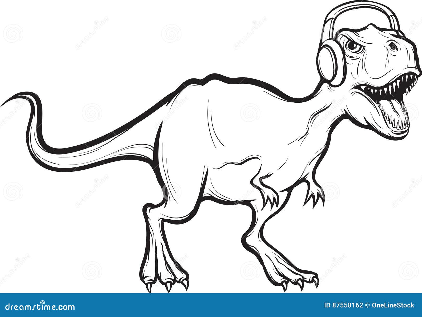 Como desenhar um esqueleto de dinossauro (T-Rex) - How to draw a