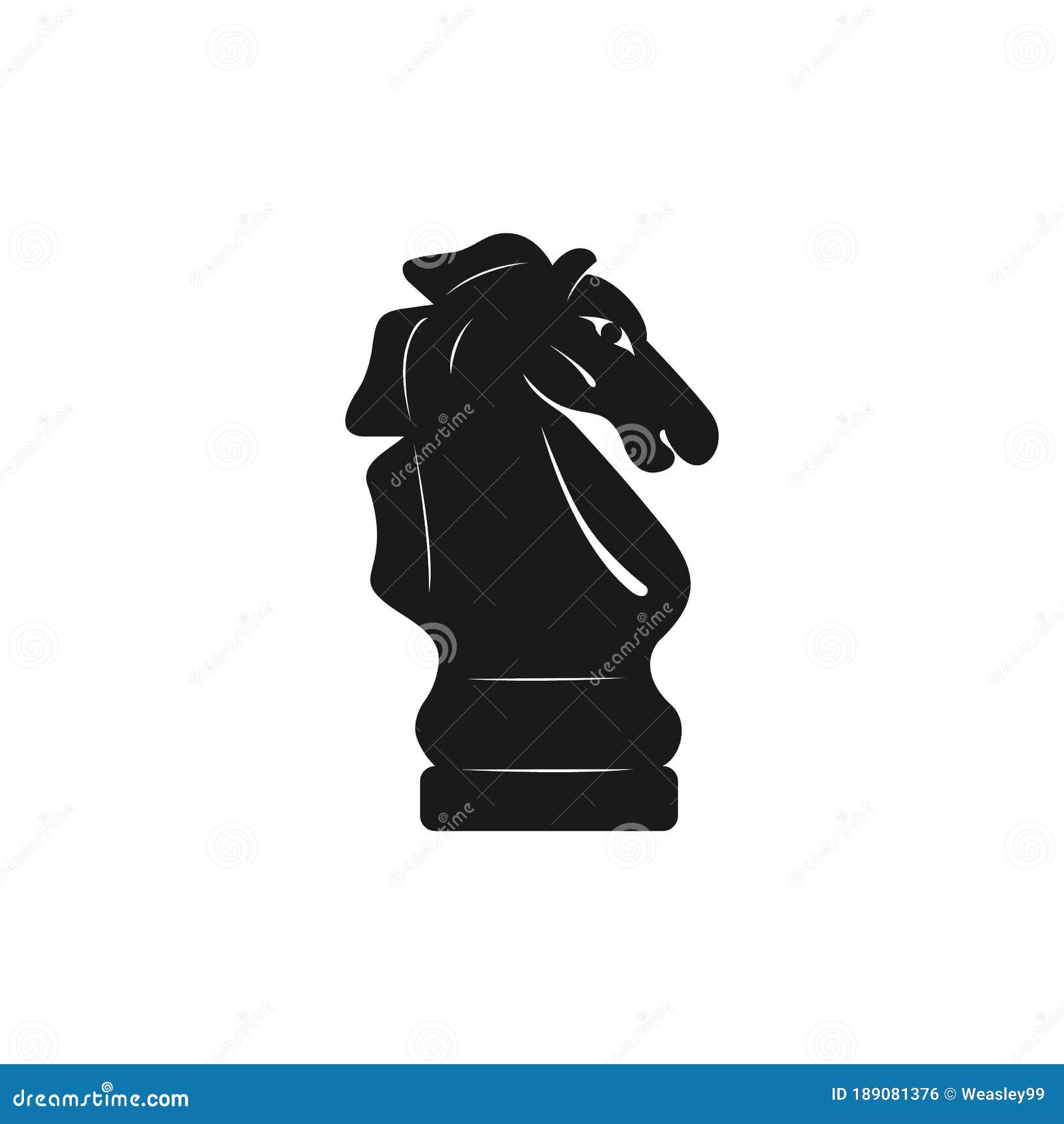 Desenho Do Logotipo Do Cavalo De Cavalaria Preto De Xadrez Ilustração do  Vetor - Ilustração de animal, cabelo: 185355731