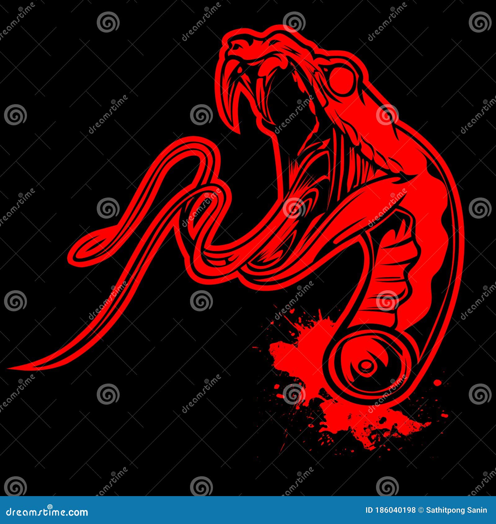 Símbolo De Maçã Vermelha Com Uma Cobra Preta No Interior Ilustração do  Vetor - Ilustração de conceito, vetor: 248712141