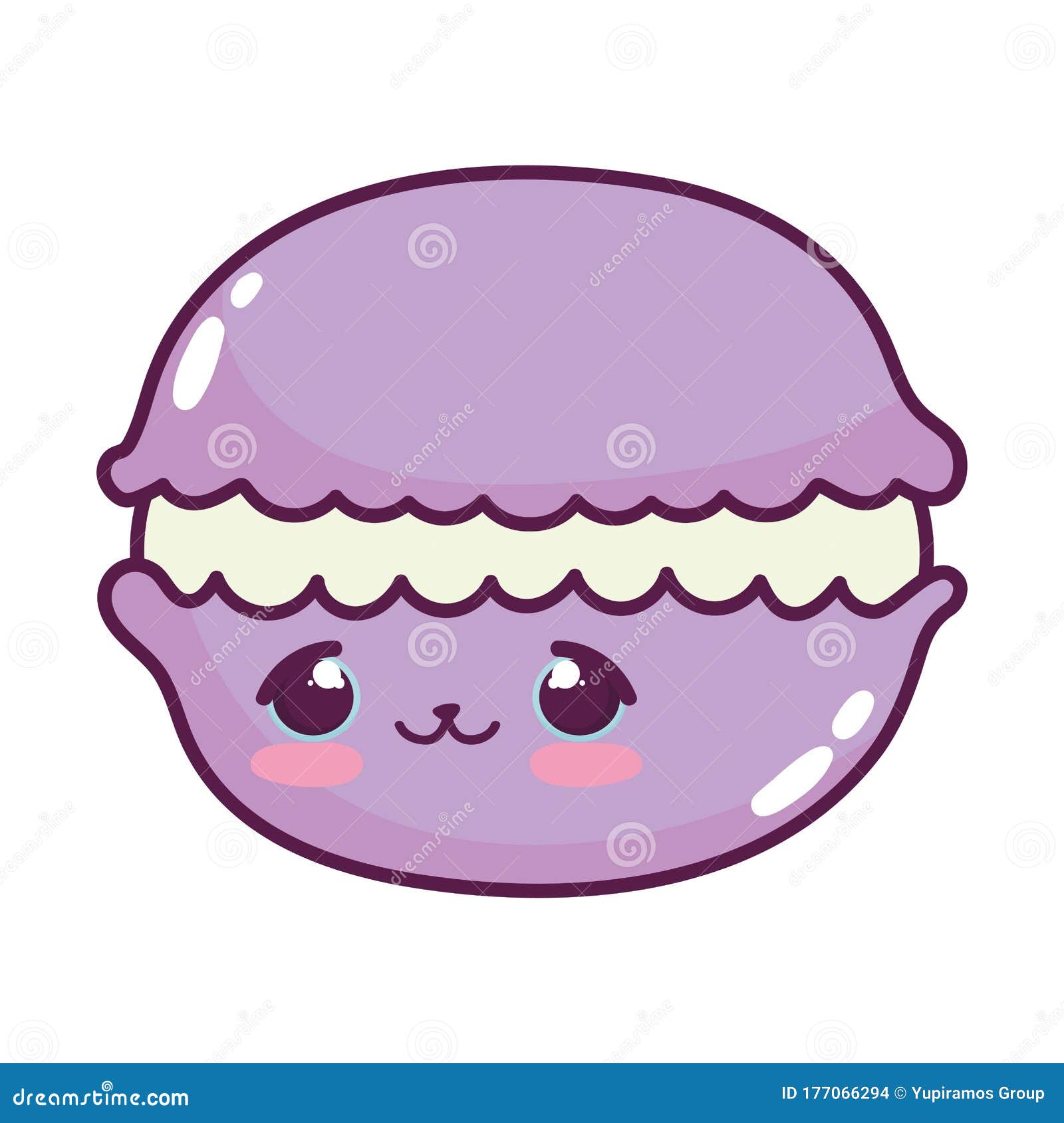 Comida Fofa Pão Doce Sobremesa Desenho Isolado Kawaii Ilustração do Vetor -  Ilustração de lanchonete, pastelaria: 177066419