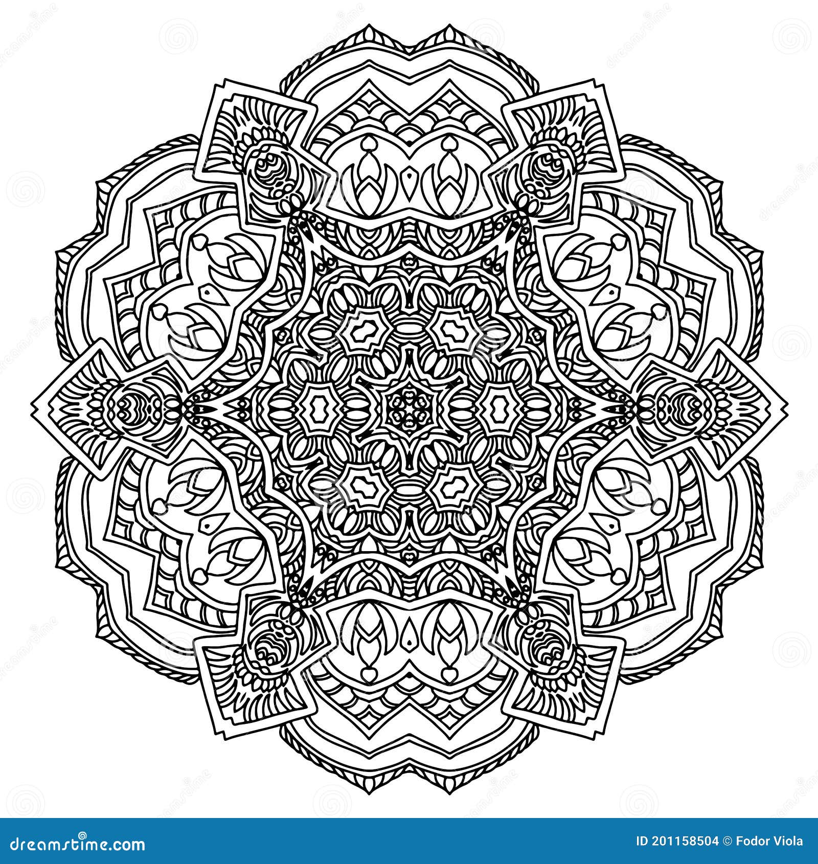 Desenho de Mandala Círculo para colorir  Desenhos para colorir e imprimir  gratis