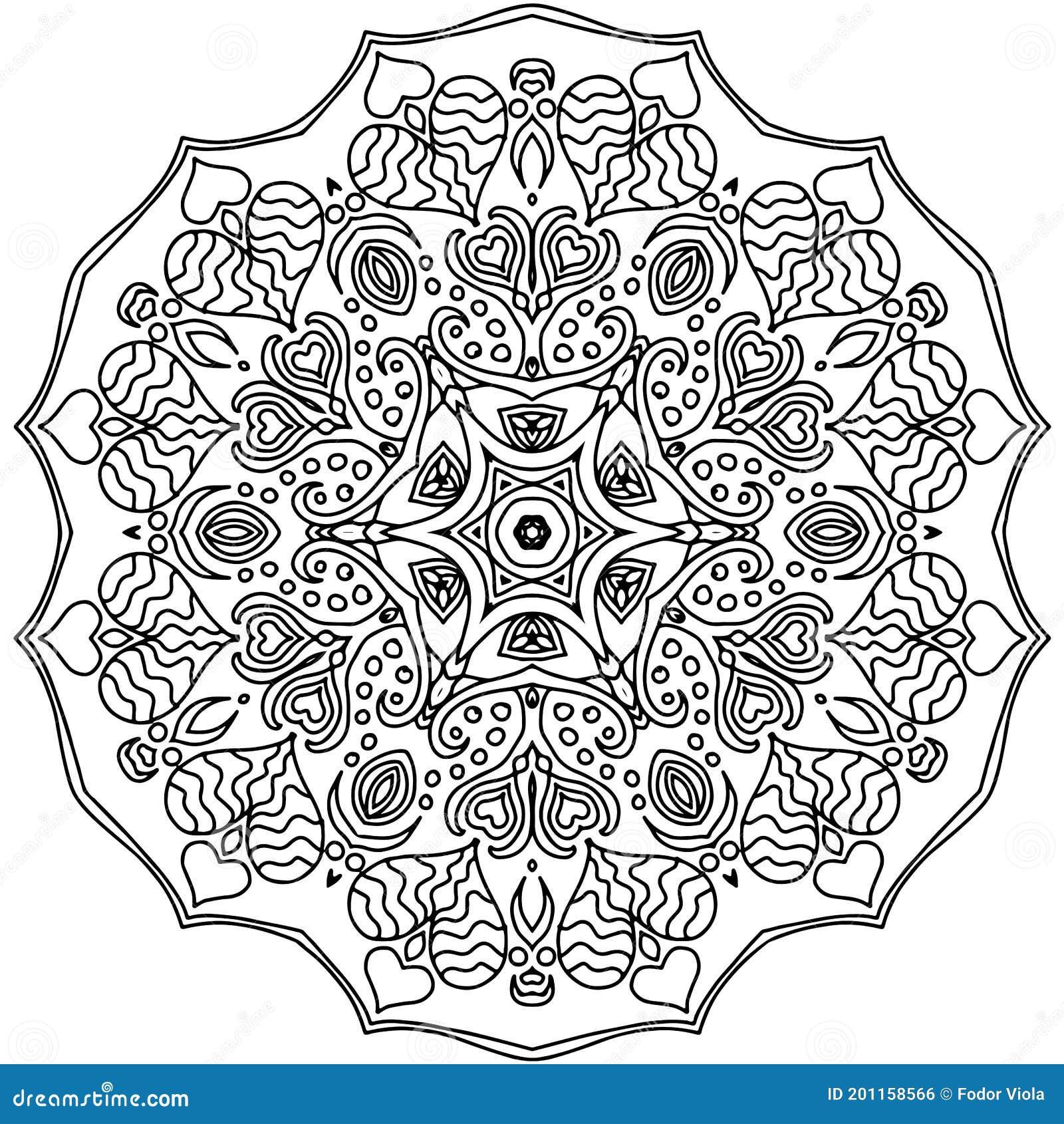 Desenho de Mandala Círculo para colorir  Desenhos para colorir e imprimir  gratis