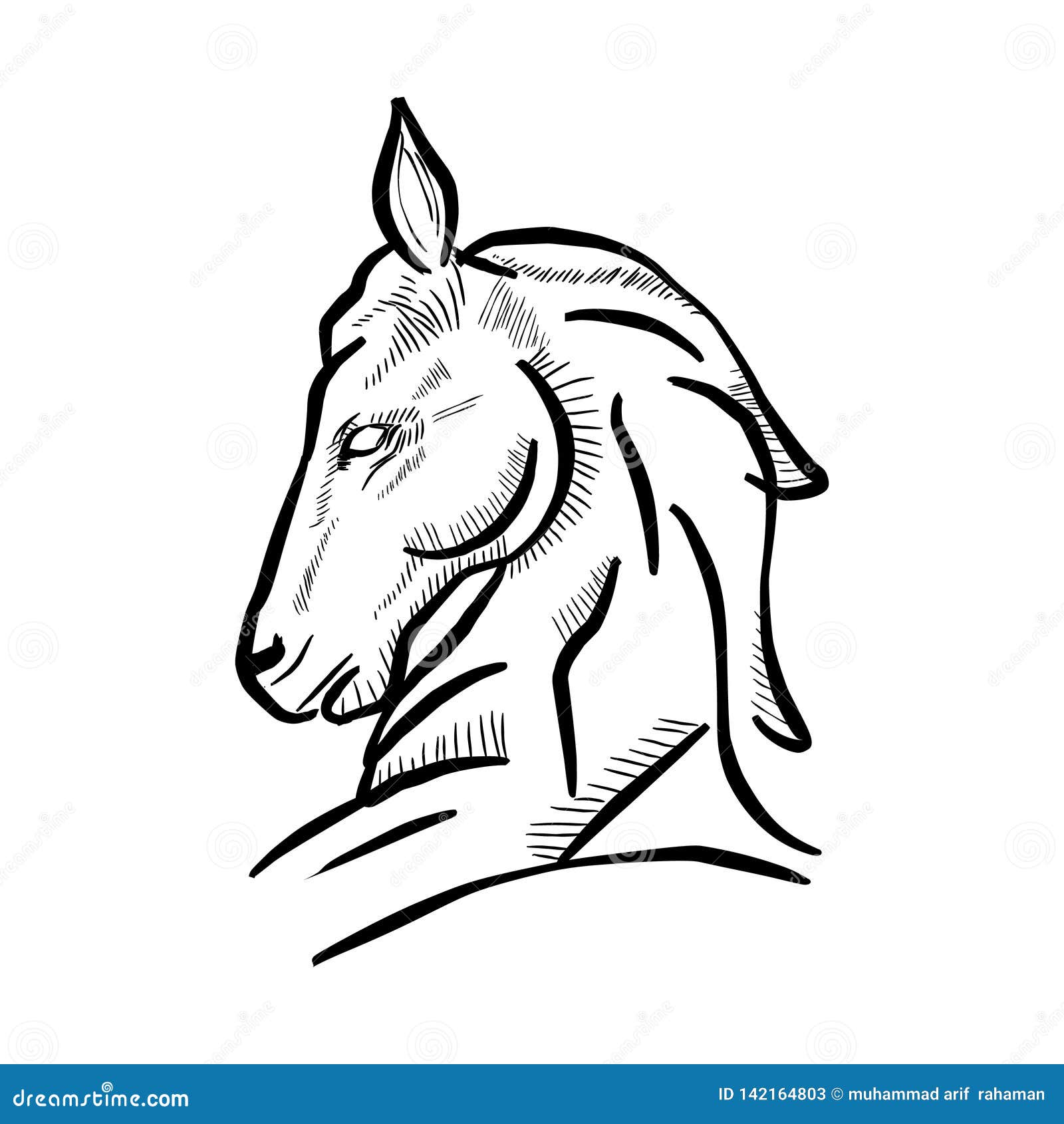 Vetores de Como Desenhar Cavalo Cavalo De Desenho Fácil Para