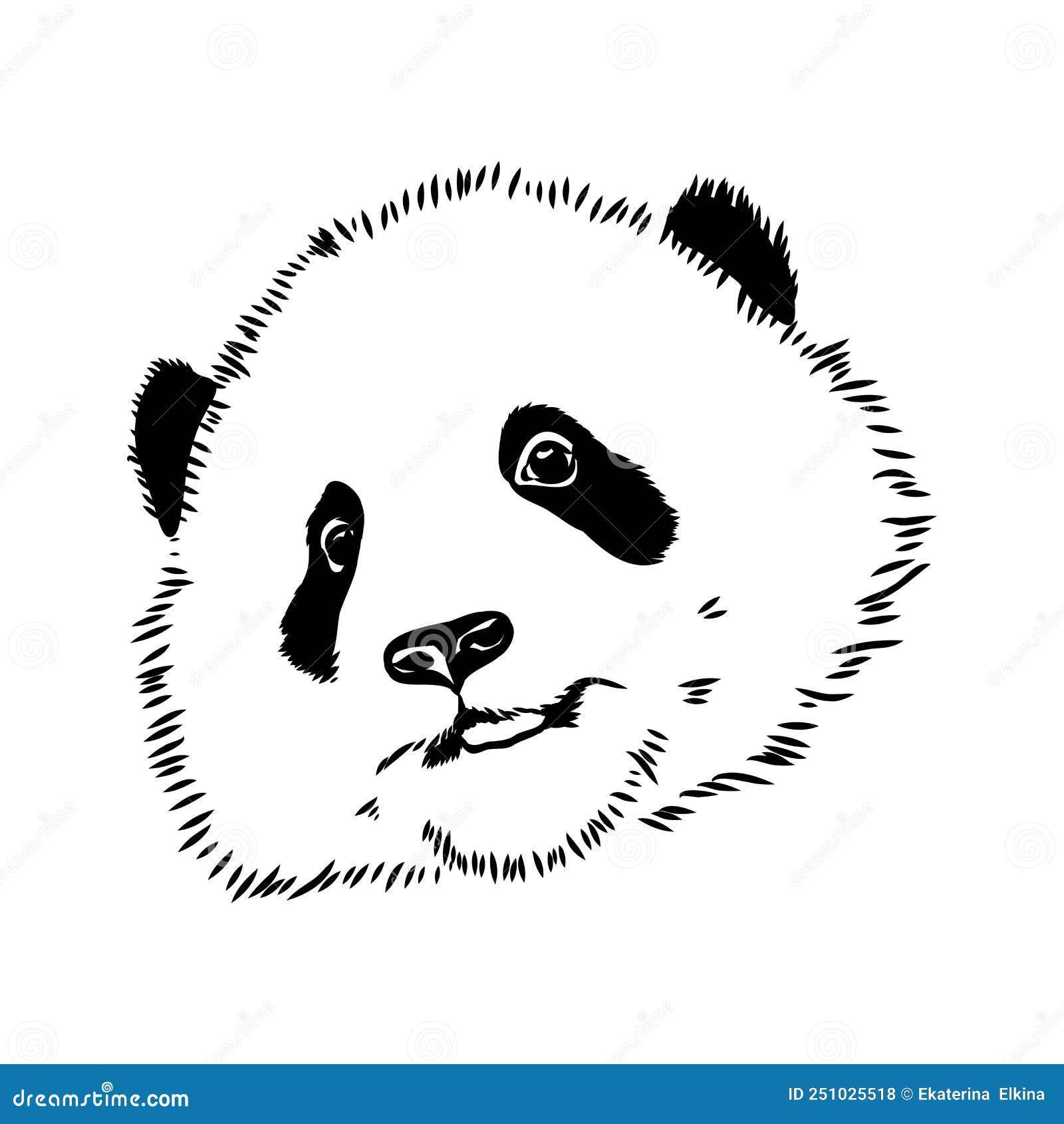 Desenho Realista Vetorial Da Figura Panda Em Ilustração Desenhada à Mão  Inteira Ilustração do Vetor - Ilustração de chinês, fofofo: 251025518