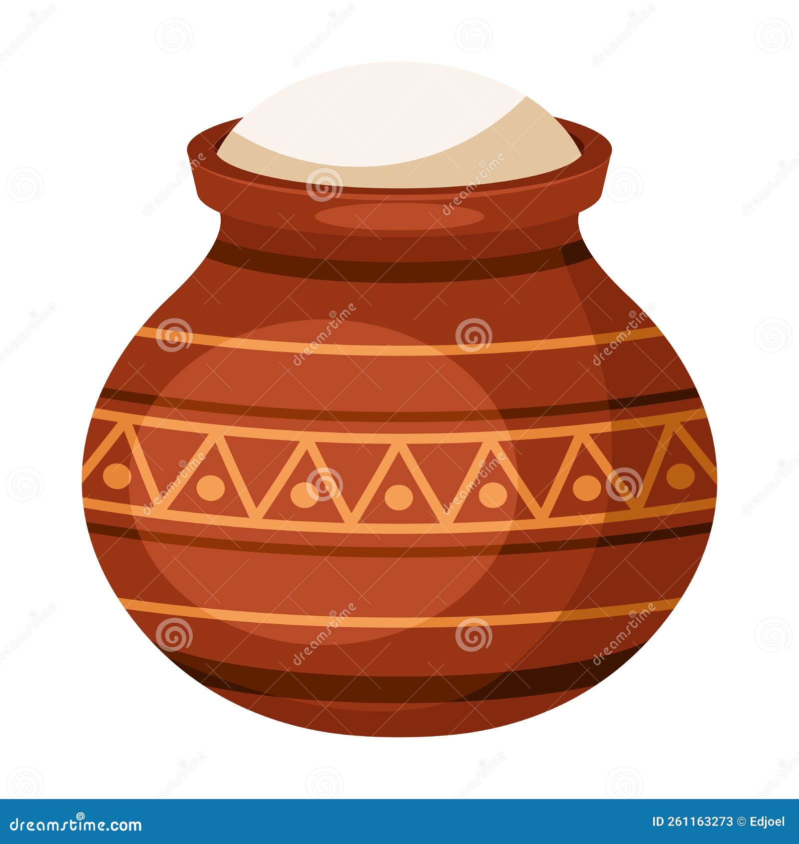 Desenho Tradicional Em Massa De Argila Para Feliz Festival De Colheita Na  índia Da índia Ilustração do Vetor - Ilustração de tradicional, argila:  261163273