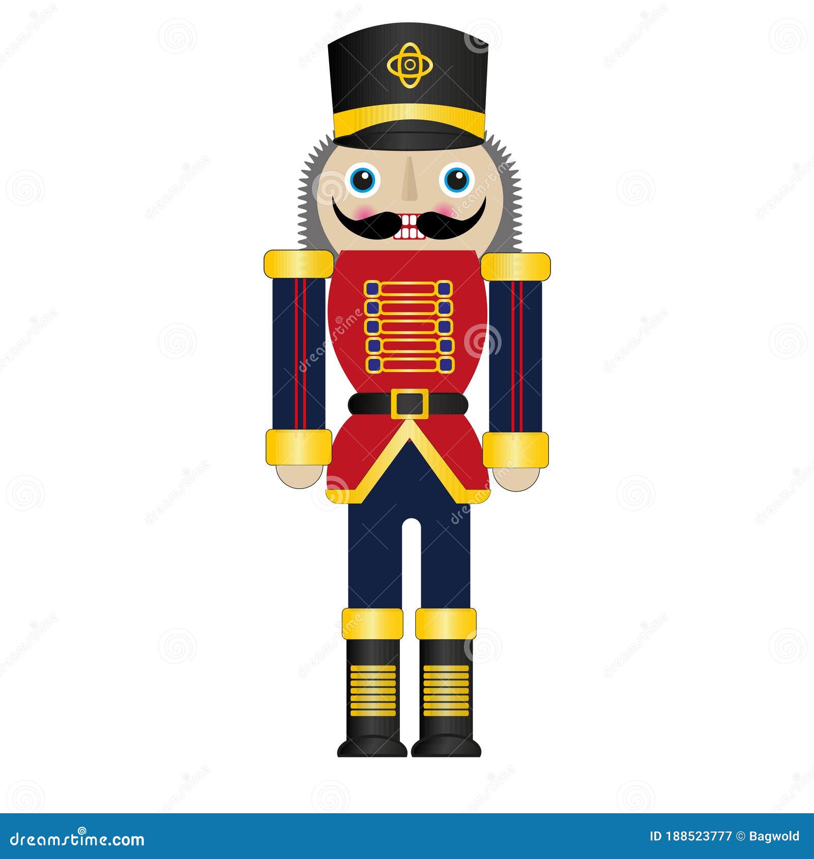 Desenho Vetorial De Nutcracker Do Natal Ilustração do Vetor