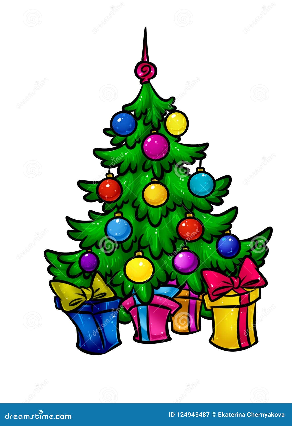 Desenhos Animados Bonitos Dos Presentes De época Natalícia Da árvore De Natal Do Natal Ilustração Stock - Ilustração de cartoon, esferas: 124943487 Desenhos Animados Bonitos Dos Presentes De época Natalícia Da árvore De Natal Do Natal Ilustração Stock - Ilustração de cartoon, esferas: 124943487