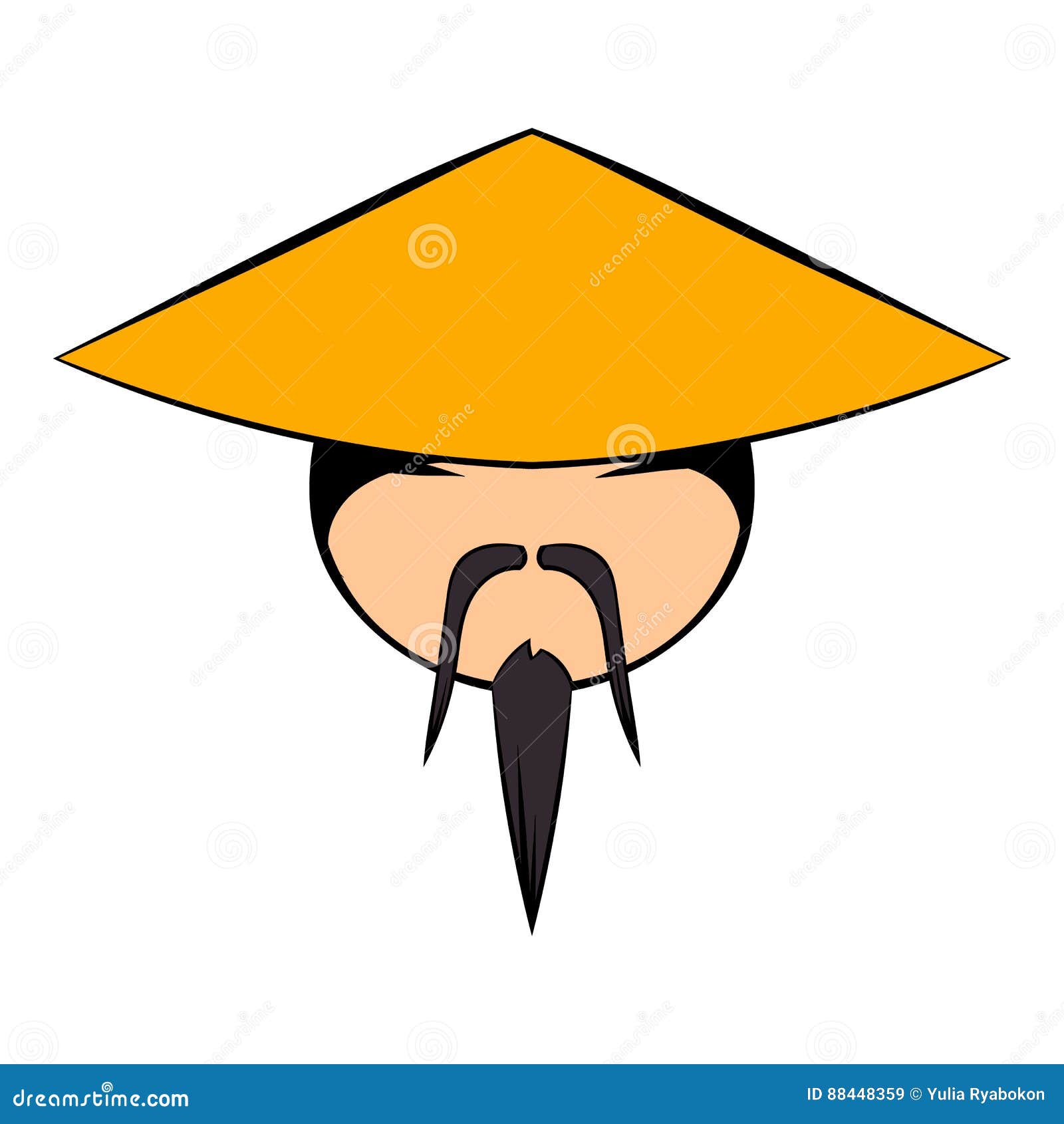 Desenhos Animados Chineses Do ícone Do Homem Ilustração do Vetor -  Ilustração de palha, cultura: 88448359