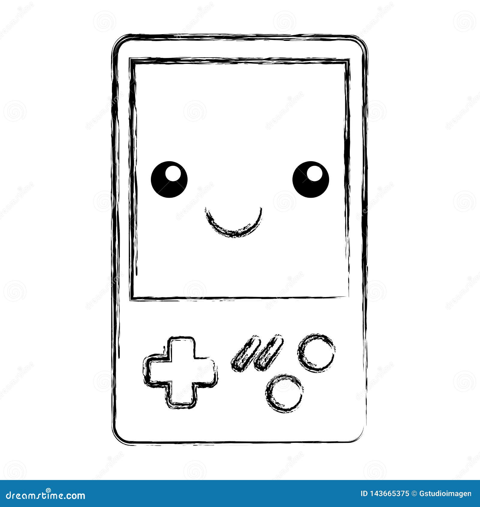 Desenhos Animados Do Console Do Jogo De V?deo De Kawaii Ilustração do Vetor  - Ilustração de virtual, isolado: 143665375