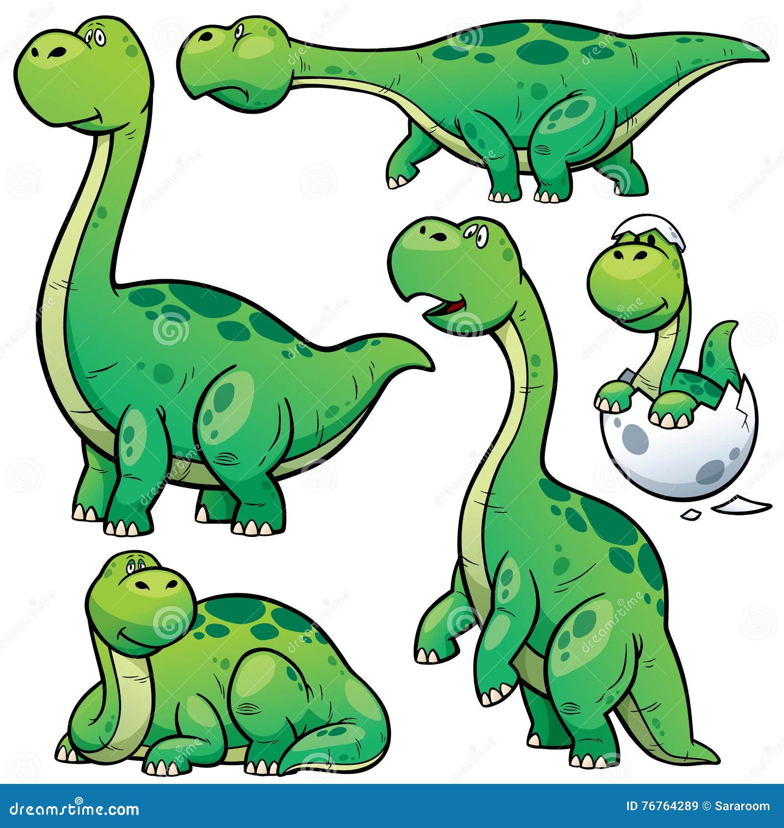 Grupo Do Vetor De Dinossauros Bonitos E De Ovos Dos Desenhos Animados  Ilustração do Vetor - Ilustração de predador, chocar: 103901608